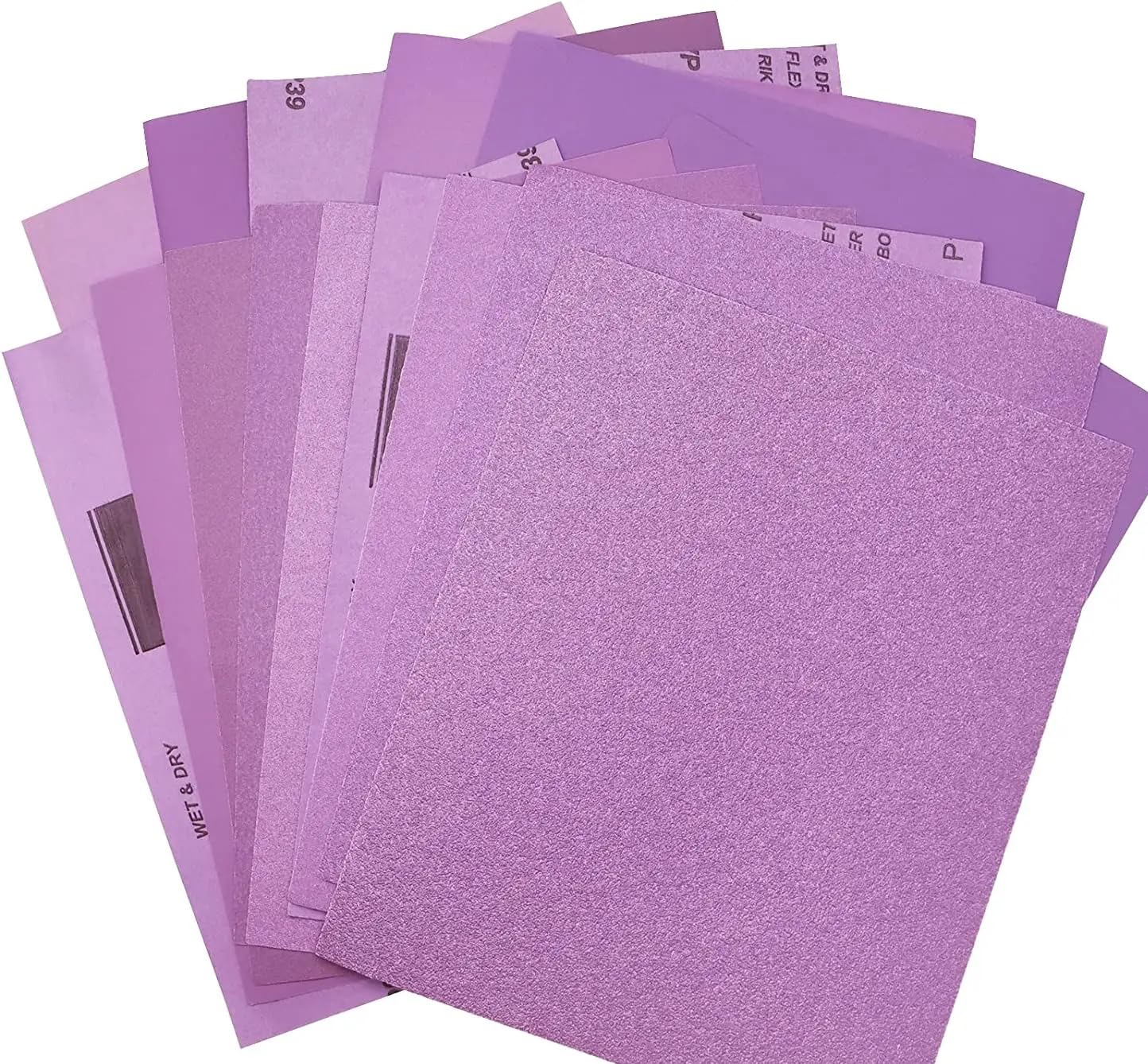 28 Pièces Papier De Verre Sec Et Humide 230 * 280mm Assortiment 600/800/1000/1200/1500/2000/2500 Kit De Feuilles De Ponçage À Sec Et Humide Papier De Verre