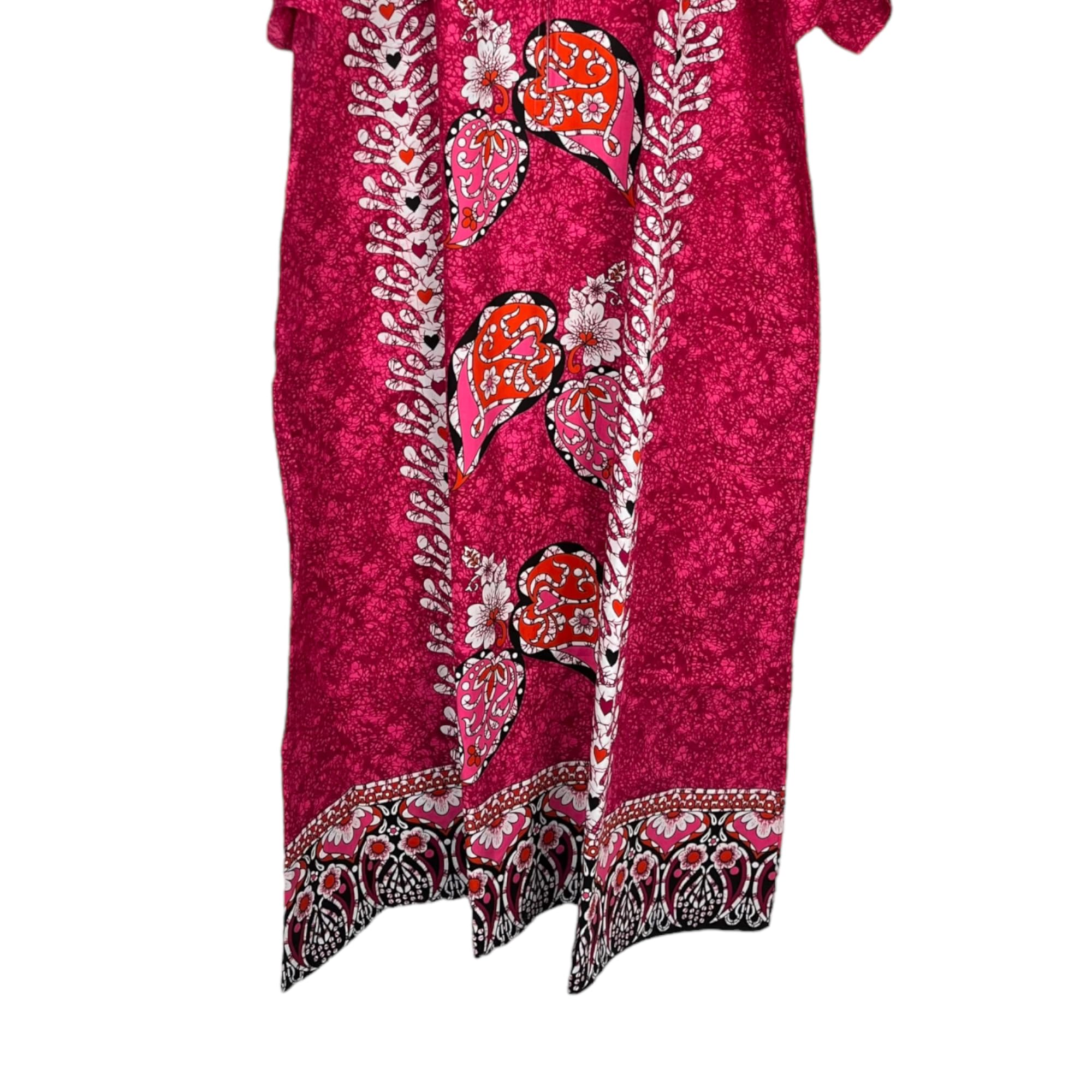 Kaftano lungo da donna, 100% cotone, estivo, stampa etnica, copertura da spiaggia, taglia unica