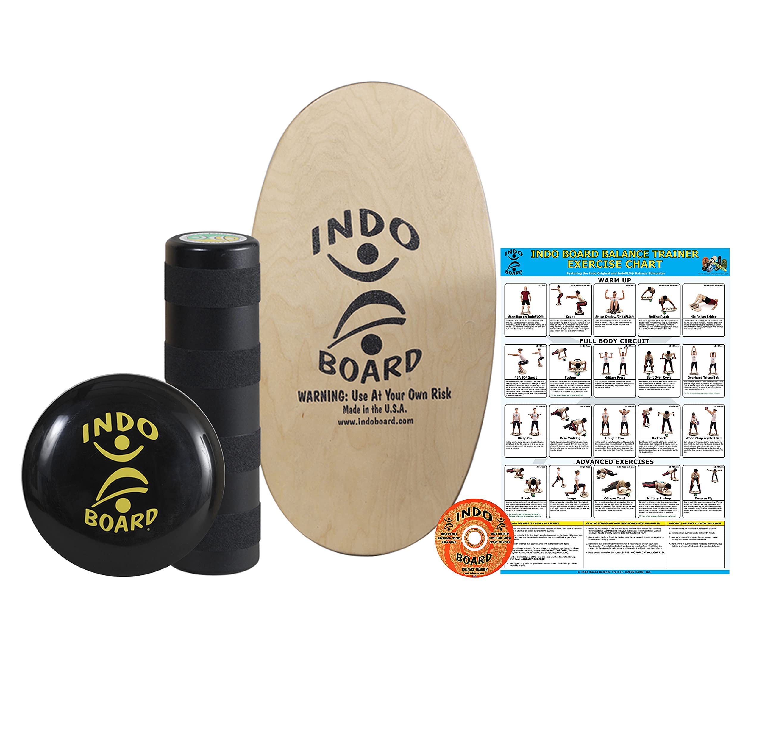 Buy INDO BOARDPrioFit Training Package Compact Balance Board for All