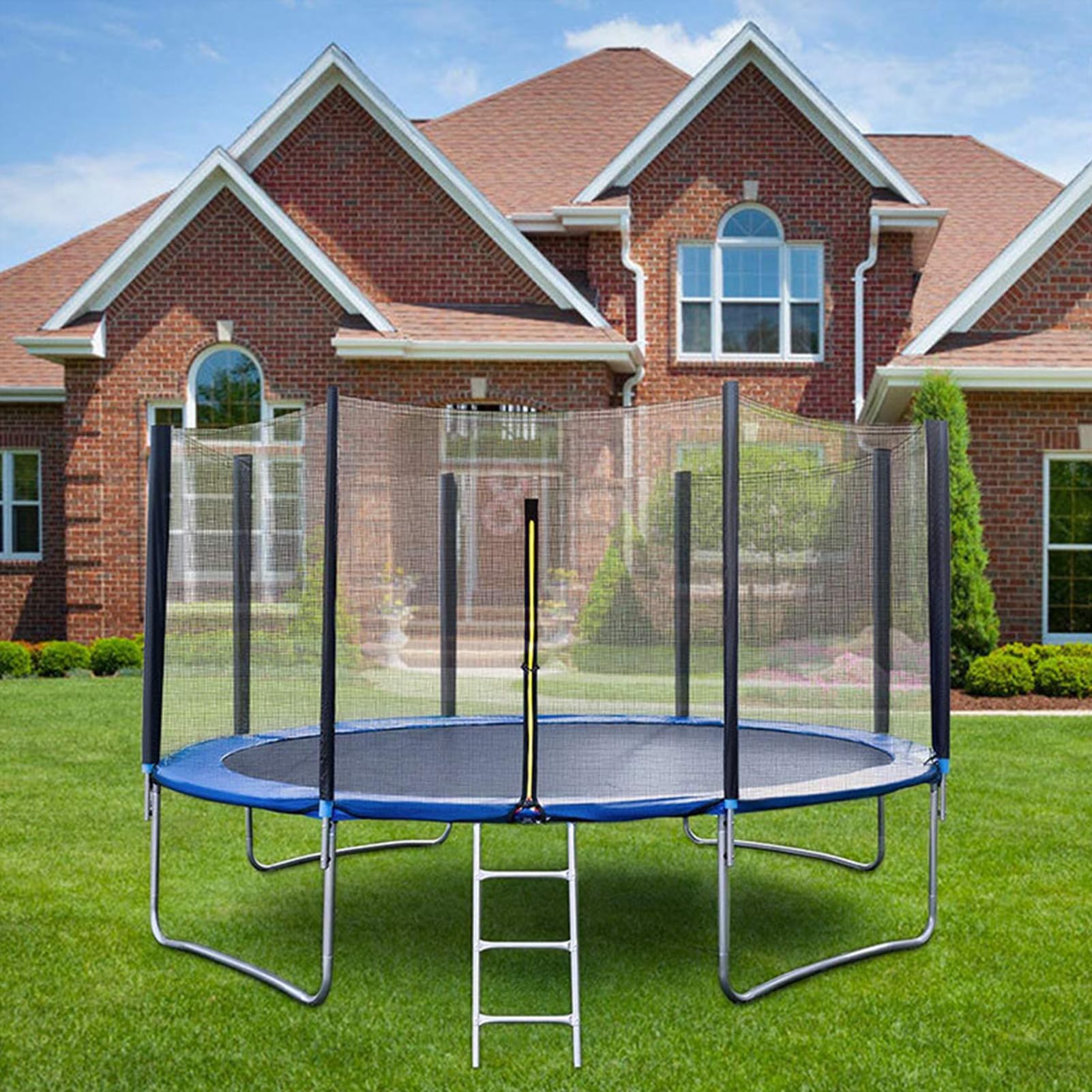 Red de seguridad para trampolín | Repuesto de red de trampolín para recinto de seguridad | Red de seguridad para trampolín de 10 pies para actividades al aire libre