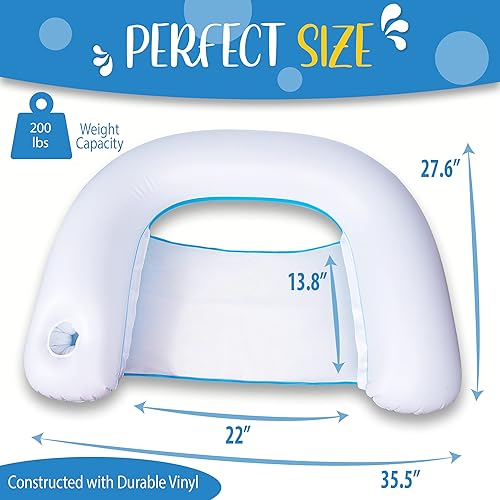 Miniatura 2 de Zone Tech - Juego de estación de juego con cartas impermeables para piscina o playa azulblanco (1 juego de juego)