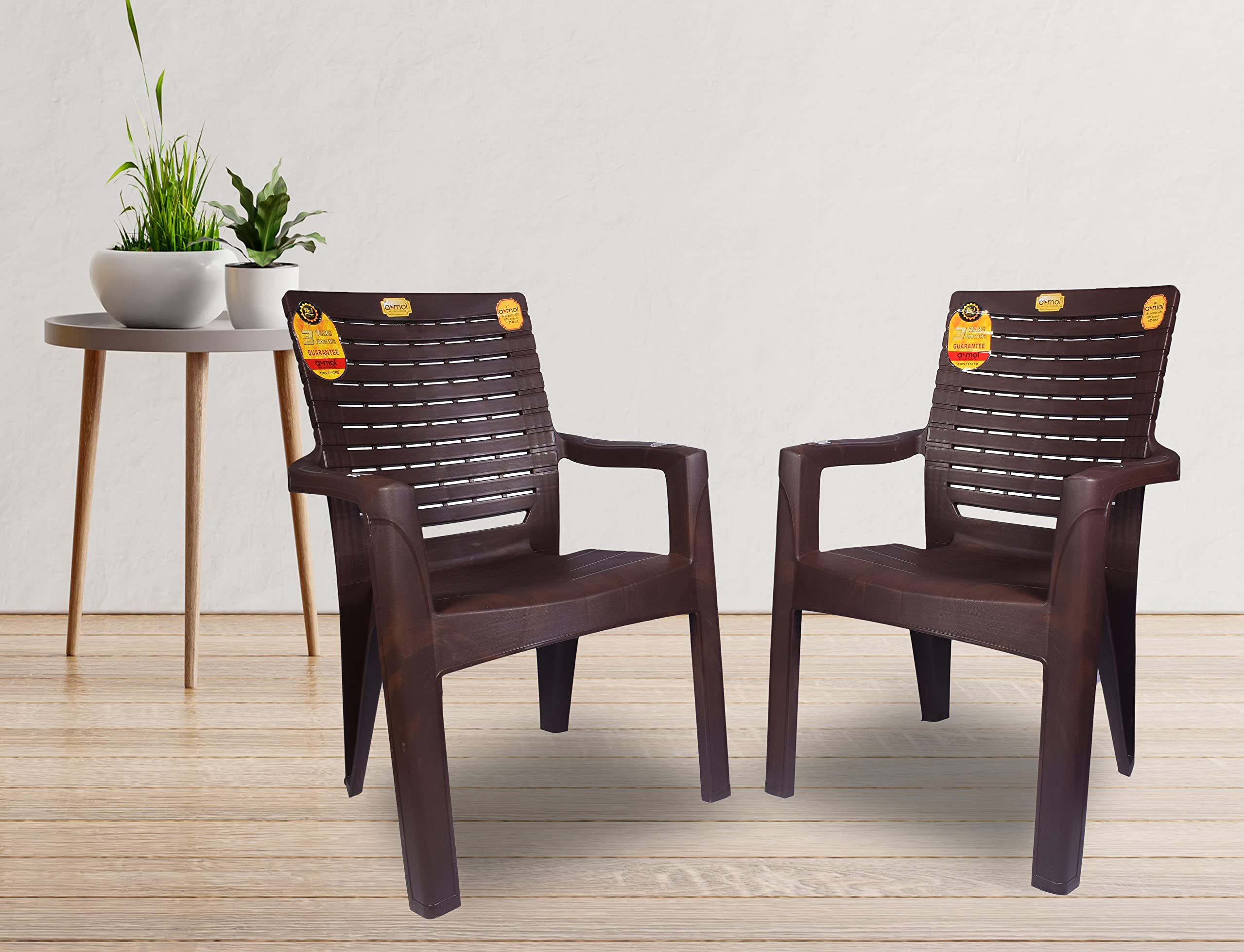 anmol moulded comfortable high back endeavour chair with heavy structure matt and gloss pattern (weight bearing capacity 200 kg)