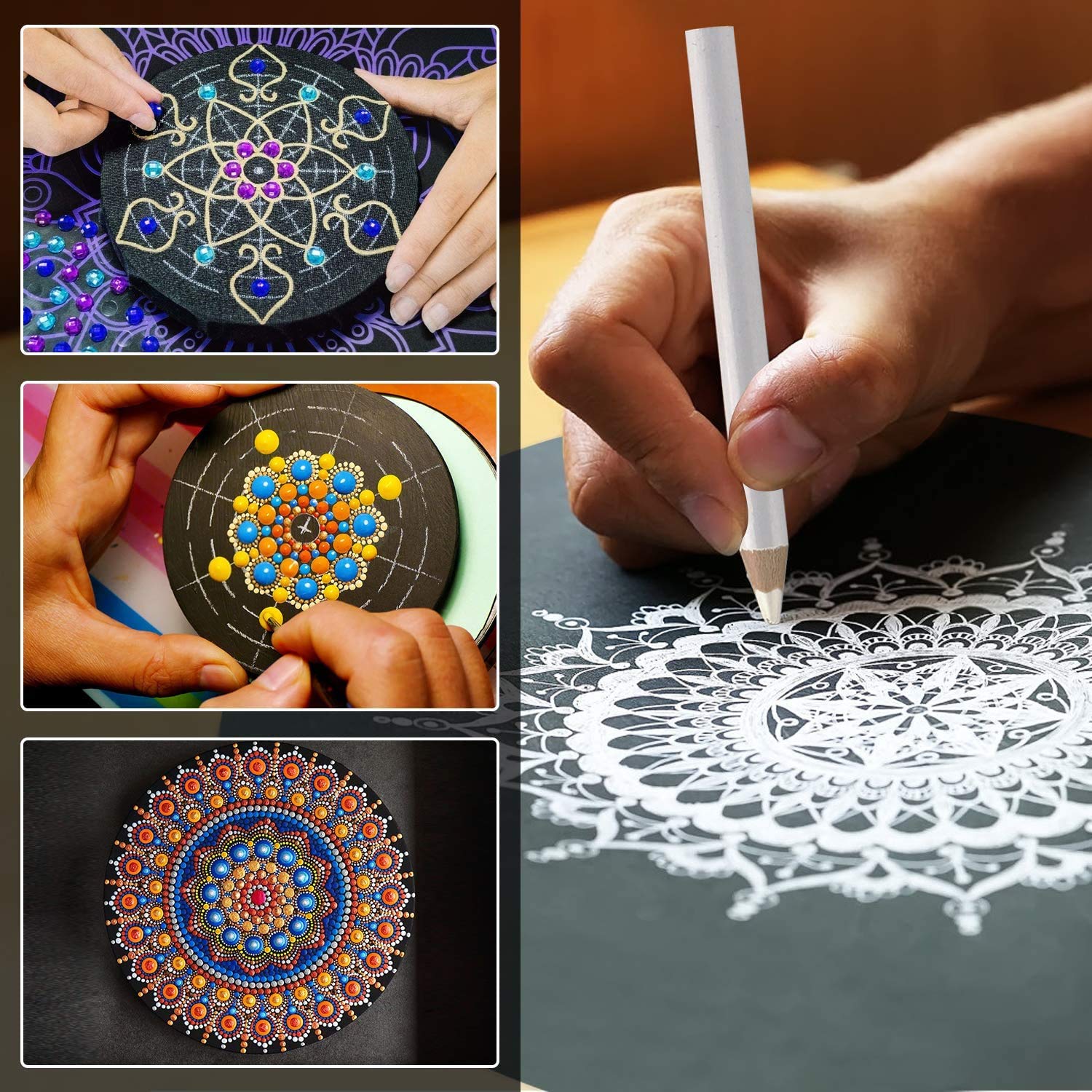 Mandala Dotting Tools Set, 45 PCS Professional Stencil Painting Arts