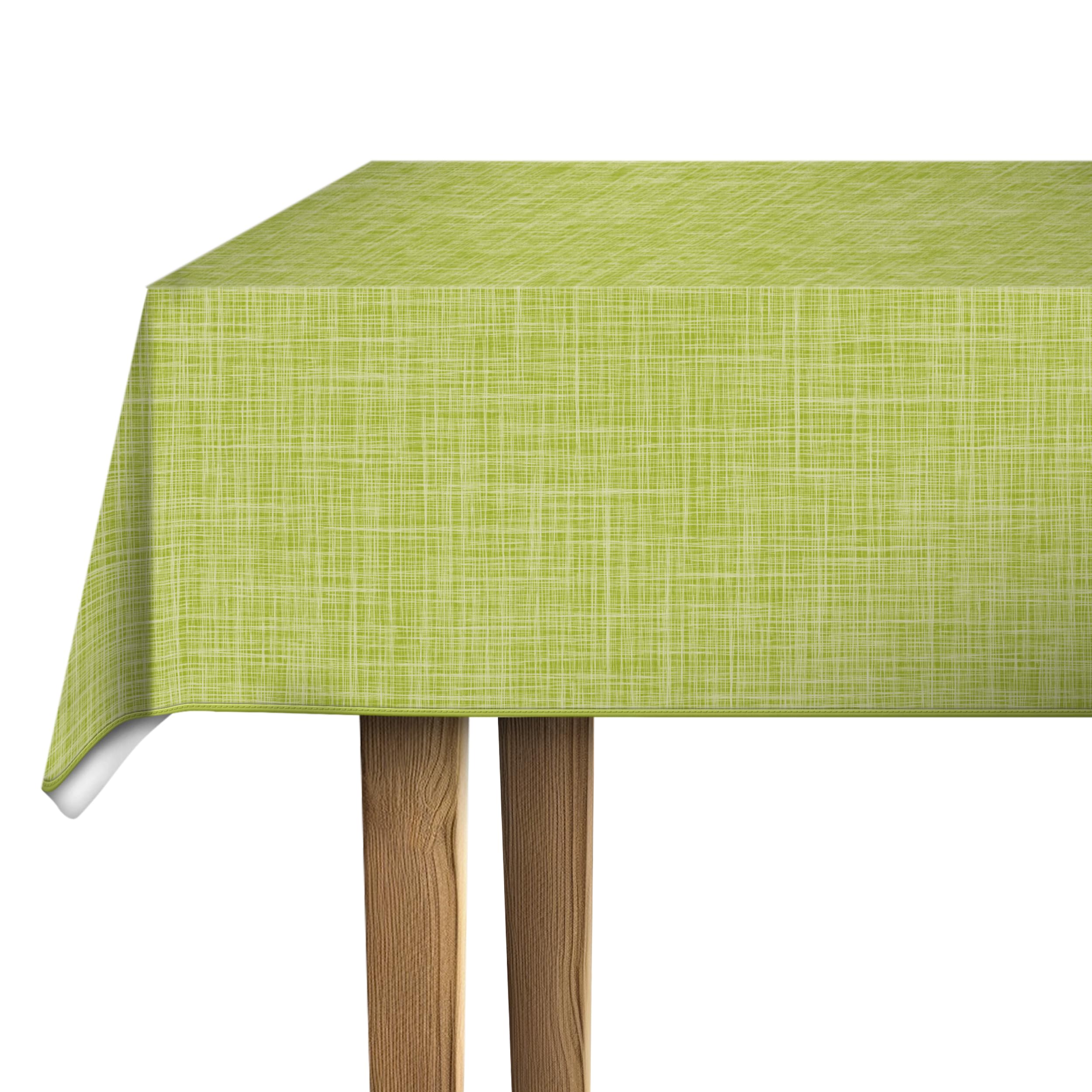 d-c-fix Oilcloth Tablecloth - Monte Carlo Sharon Lime 110 cm x 140 cm Square - Tablecloth for Kitchen, Dining or Garden Table - Food Safe, Washable & Waterproof