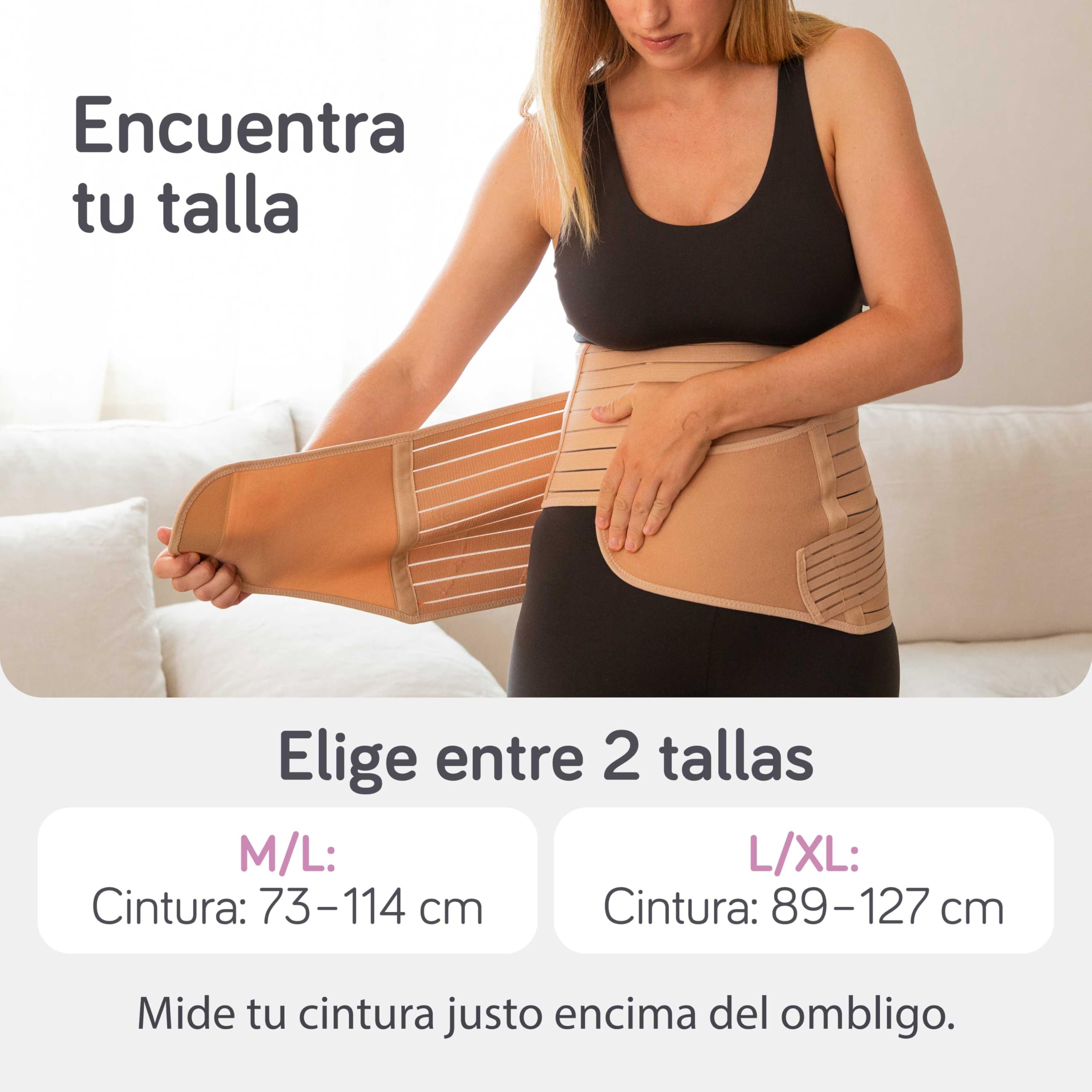 Baby Uma Faja Postparto para Recuperación Abdominal 3-en-1 - Fajas Postparto, Faja Postparto Cesárea, Ligera & Transpirable, Fácil de Poner y Quitar