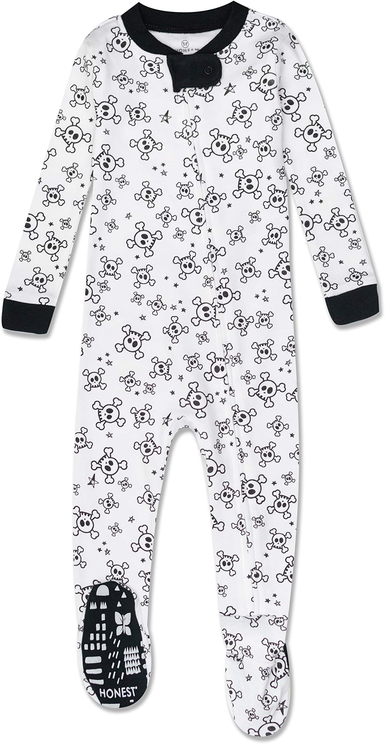 The Honest Company Unisex Baby Organic Cotton Snug-Fit Footed PJs Baby and Toddler Sleepers
