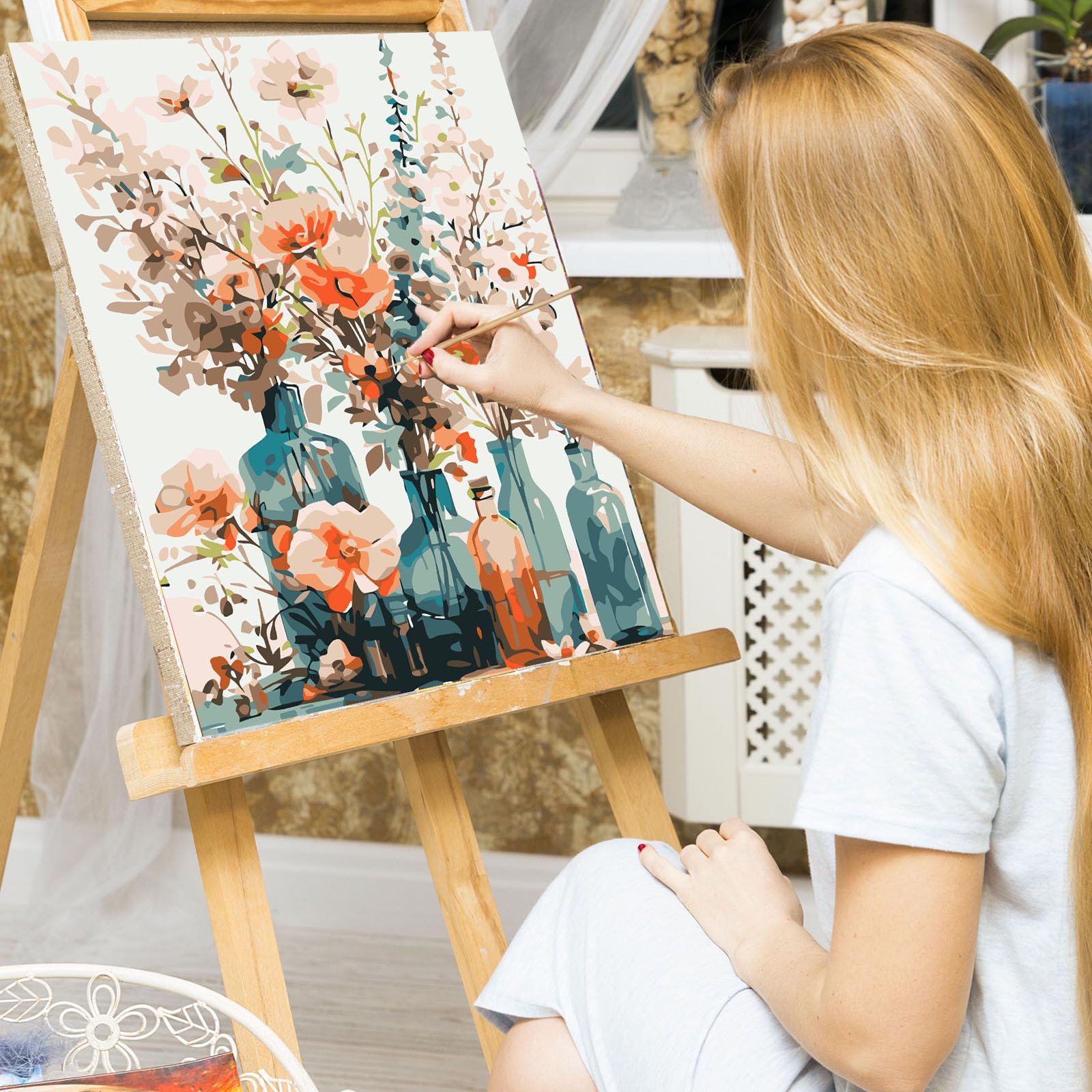 Kit De Paisaje De Pintura Por Números: Pintura Acrílica Para Adultos, Regalo De Decoración Del Hogar, Arte De Bricolaje De 8,92 € | DHgate
