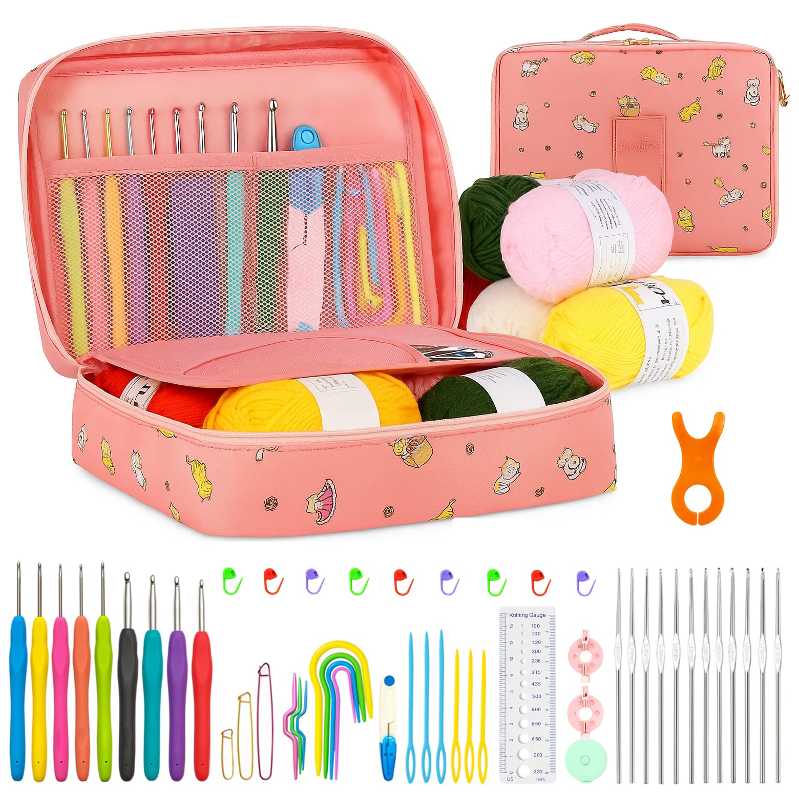 ヒロポン Nゲージ 2699 オリジナルカラーと2624のセット KRENZ 59 Pcs All in One Crochet Kit for Beginners Crochet Starter