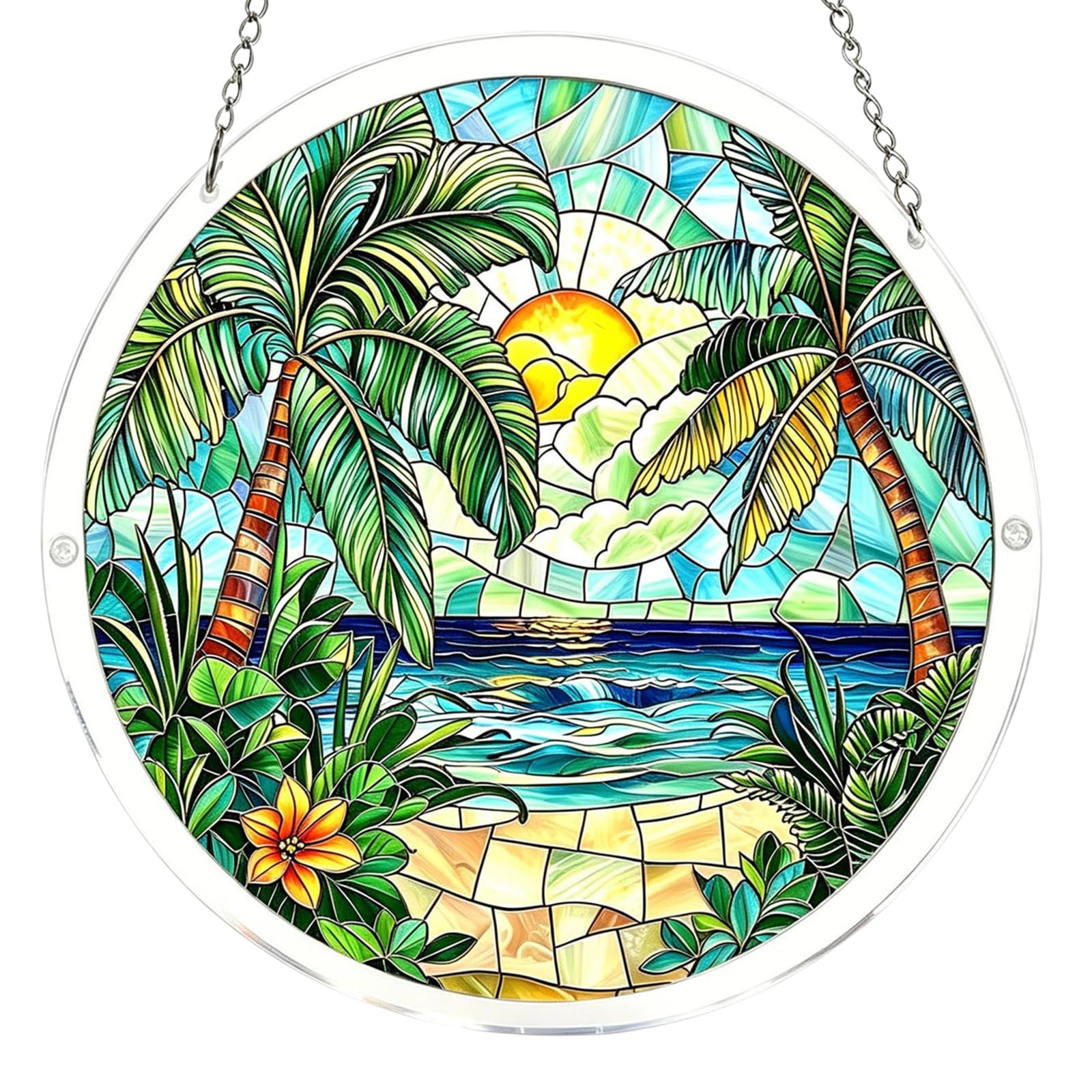 Acrylic Jigsaw Puzzle Suncatcher | 83 Pieces Acrylic Puzzles Suncatchers For Windows Hanging | Stained Glass Window Puzzle Sun Catcher For Adult | Aesthetic Diy Arts & Crafts For Home Decor
