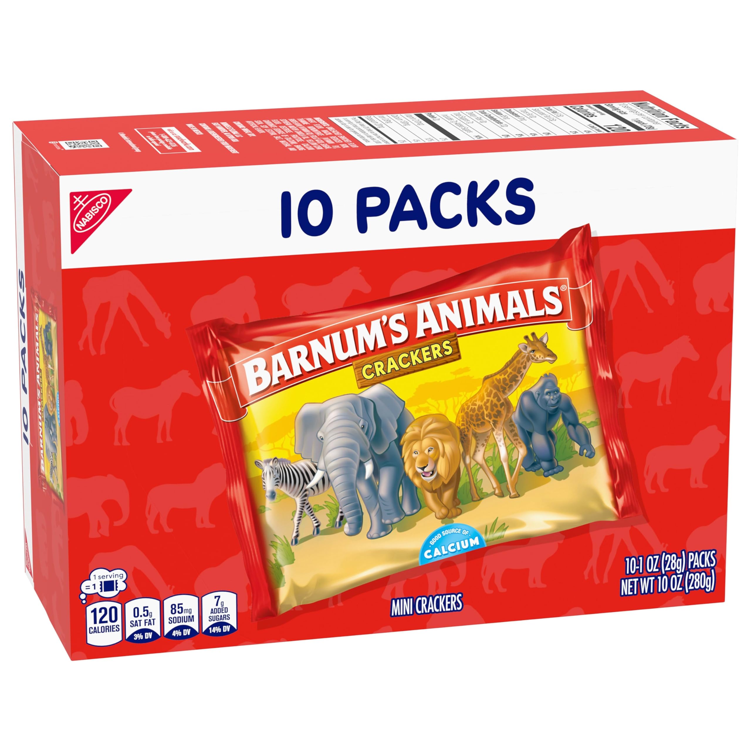 BARNUMS Original Animal Crackers Kids Snacks 10 Snack Packs — view 15
