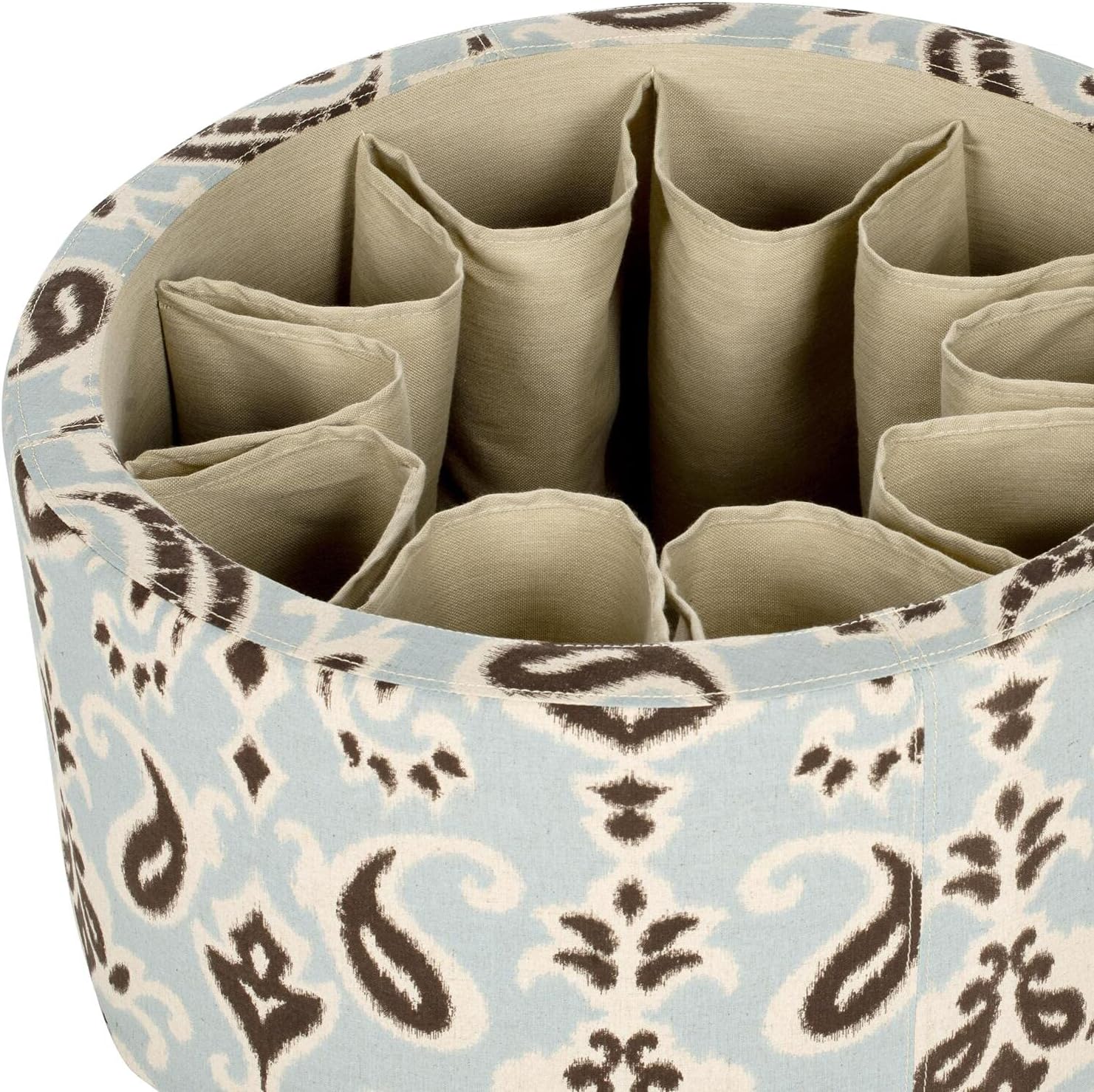 Safavieh Mercer Collection Victoria Shoe Ottoman, Light Blue