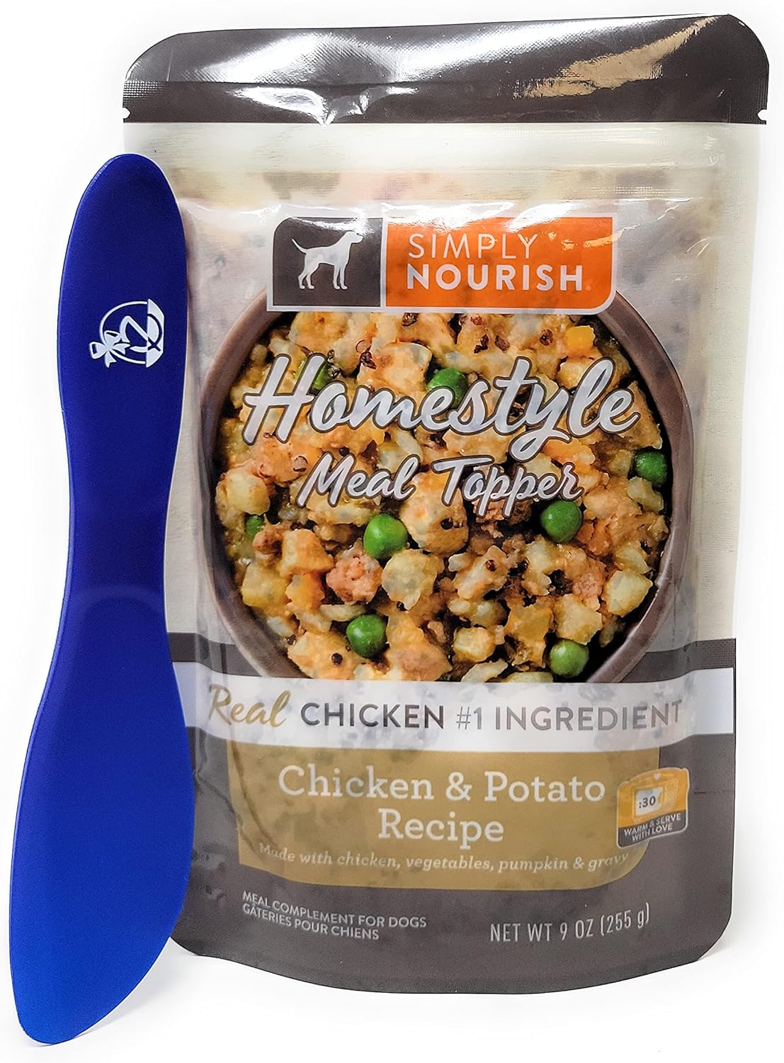 Simply Nourish Chicken and Potato Dog Meal Toppers, Large