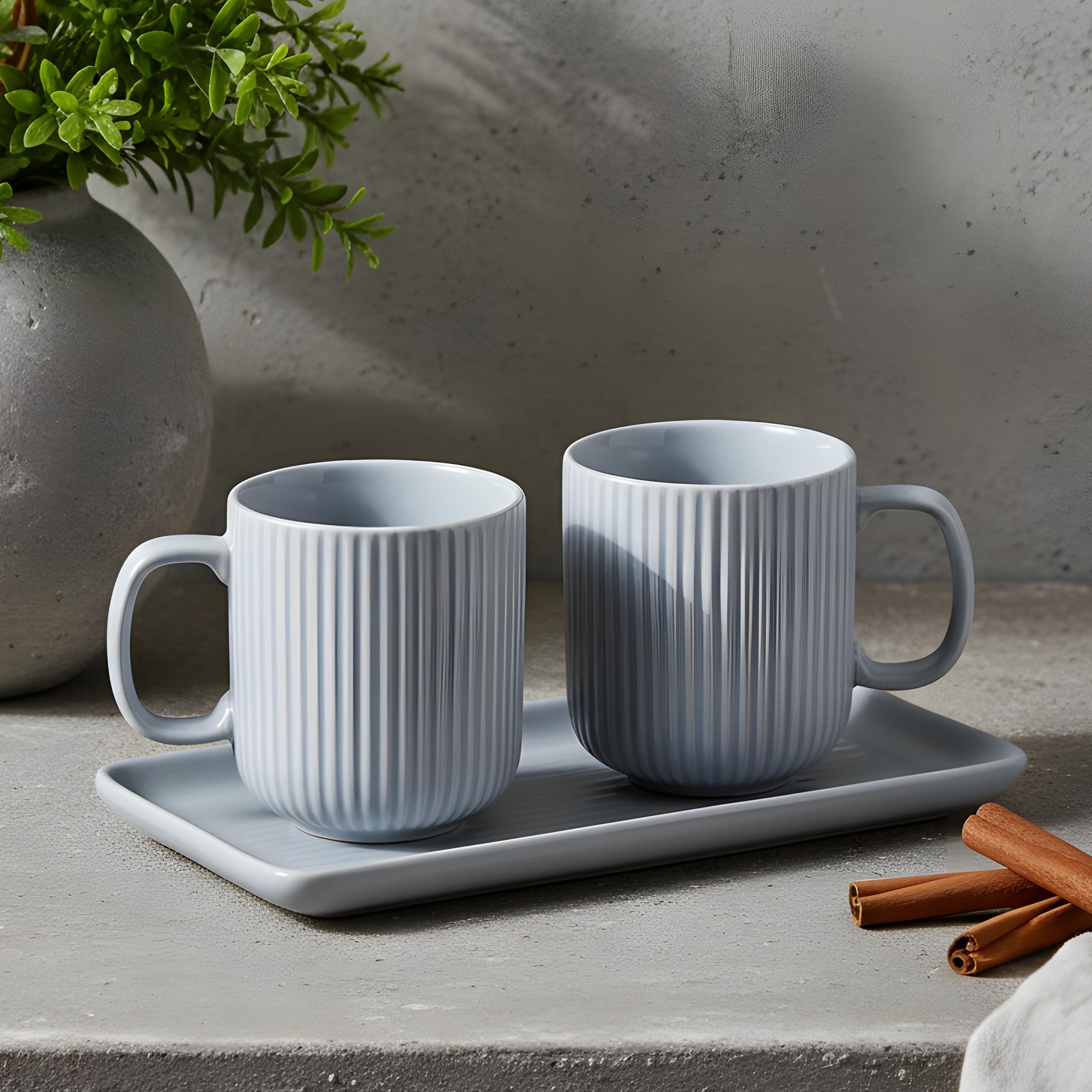 CRAF10 SkyBlue Ceramic Coffee Mugs - Set of 2 -20