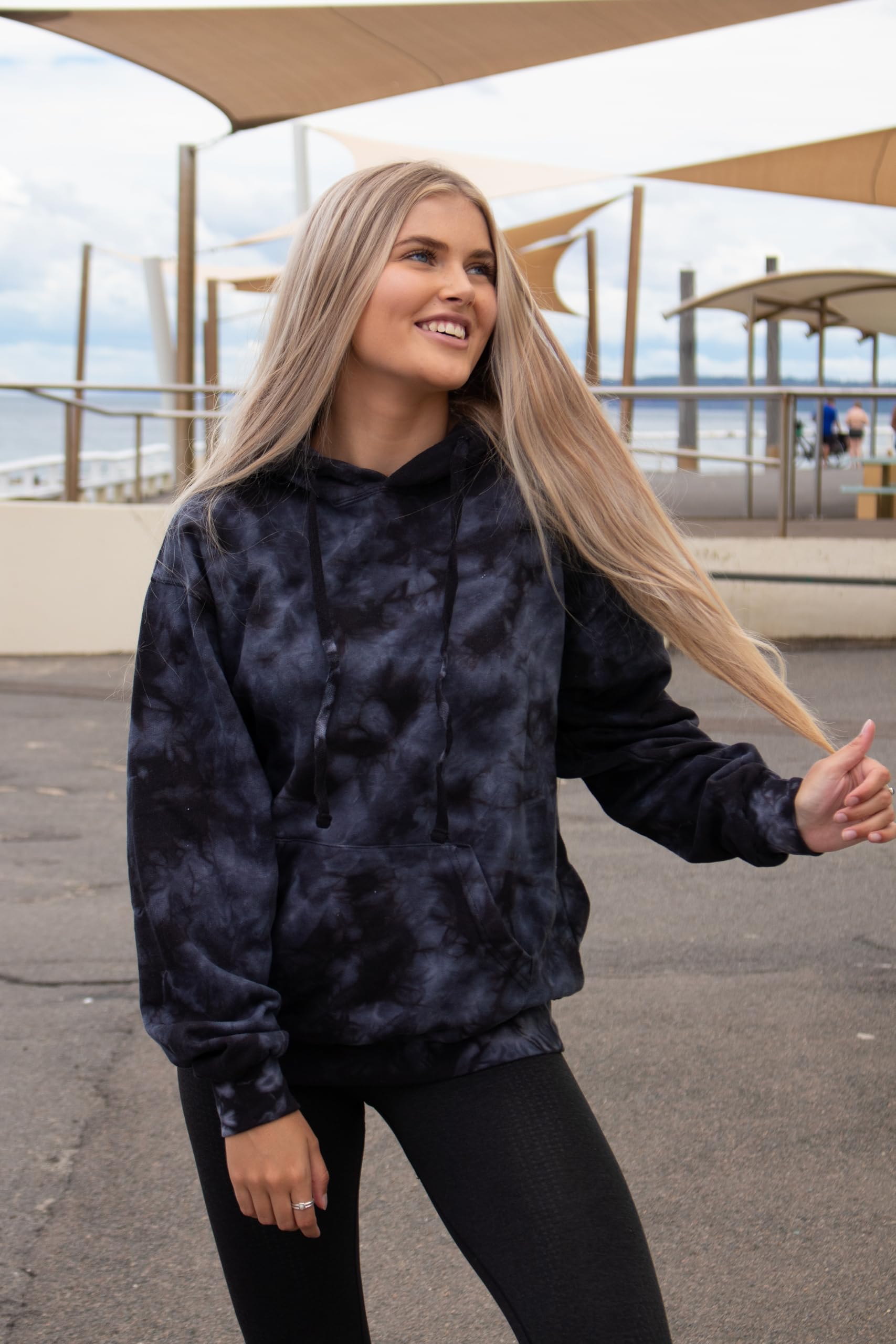 Colortone Felpe con cappuccio Crystal Wash per uomo e donna