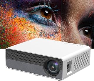 RIDAEX Projector Home Office 4K Ultra-High-Definition Wall Projection Projector Bedroom Smart Home Theater Mobile Phone Projection Screen