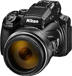 Nikon Câmera digital COOLPIX P1100 Superzoom | Zoom óptico de 125x com estabilização de imagem 16 MP 4K Ultra HD Vídeo Wi-Fi Conectividade Formato RAW e tela LCD rotativa (preto)