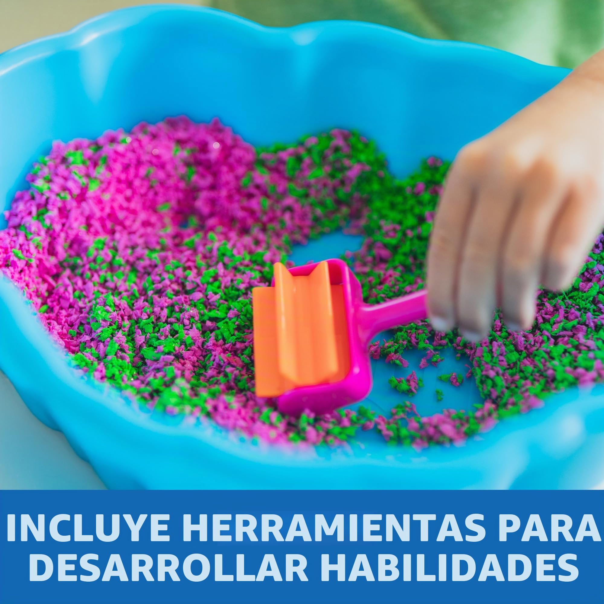 Learning Resources Taller de Juegos sensoriales con Playfoam Pluffle, Juegos creativos con Espuma blandita y mullida, Juguete con Bandeja táctil para niños de Preescolar, 3+ años (1945)
