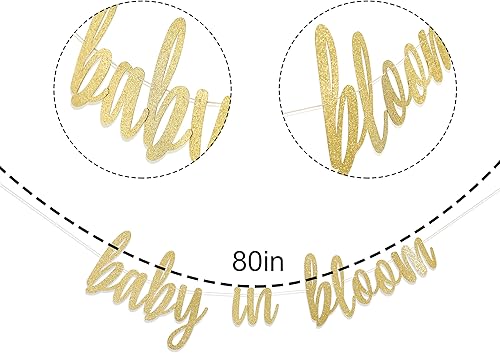 Miniatura 2 de Baby in Bloom Banner – Baby in Bloom - Decoraciones de ducha con temática floral