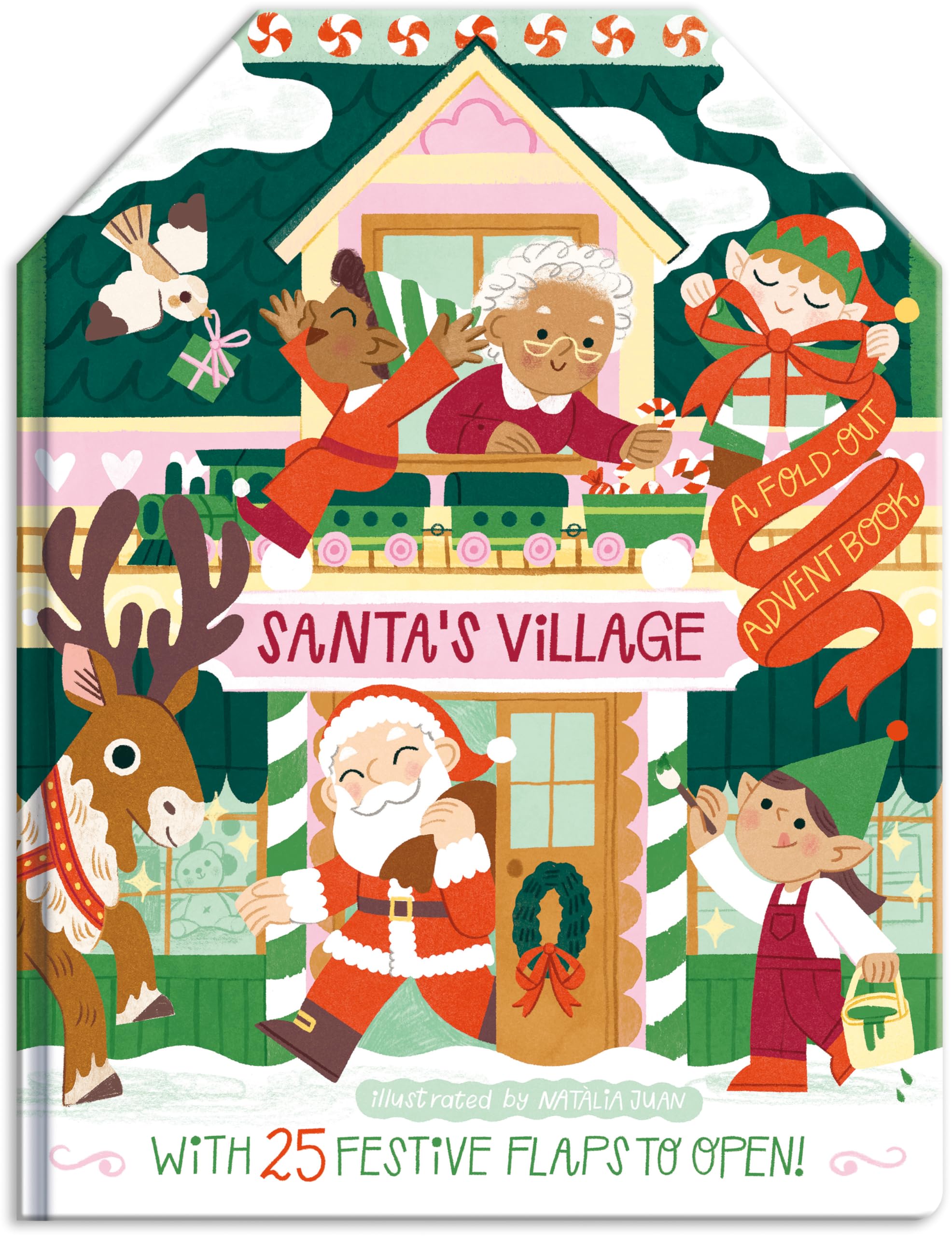 Santa's Village A Fold-Out Advent Book (Novelty book)