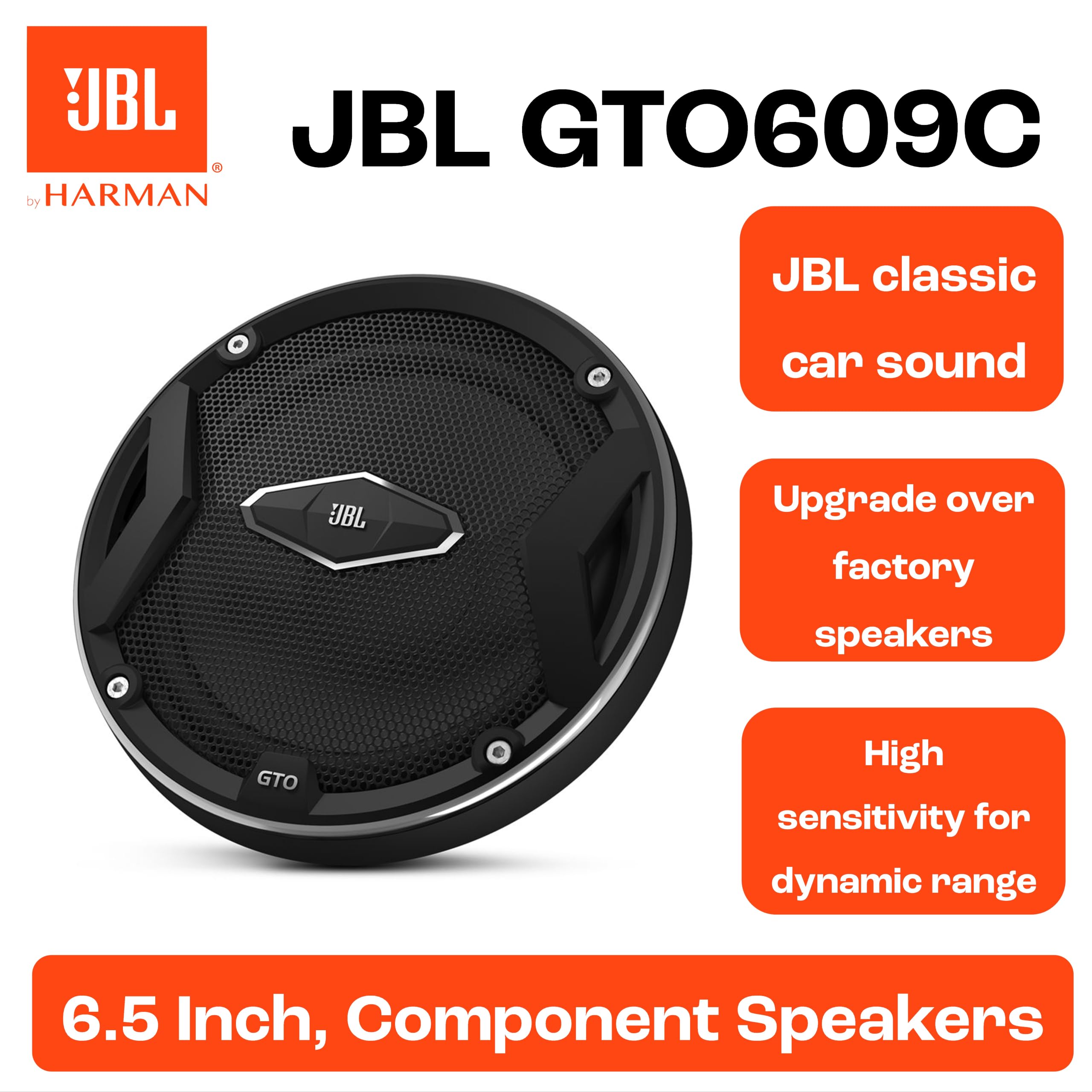 JBL Car GTO 609C Car Audio System Including 1 Pair of Speakers 165