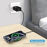 Vista 2 de Pixel 9 Pro 9A Almohadilla de carga rápida inalámbrica para Google Pixel 9 Pro XL Fold 8 8A 7 7A 6 5, 2Pack 15W Samsung S25 Cargador inalámbrico