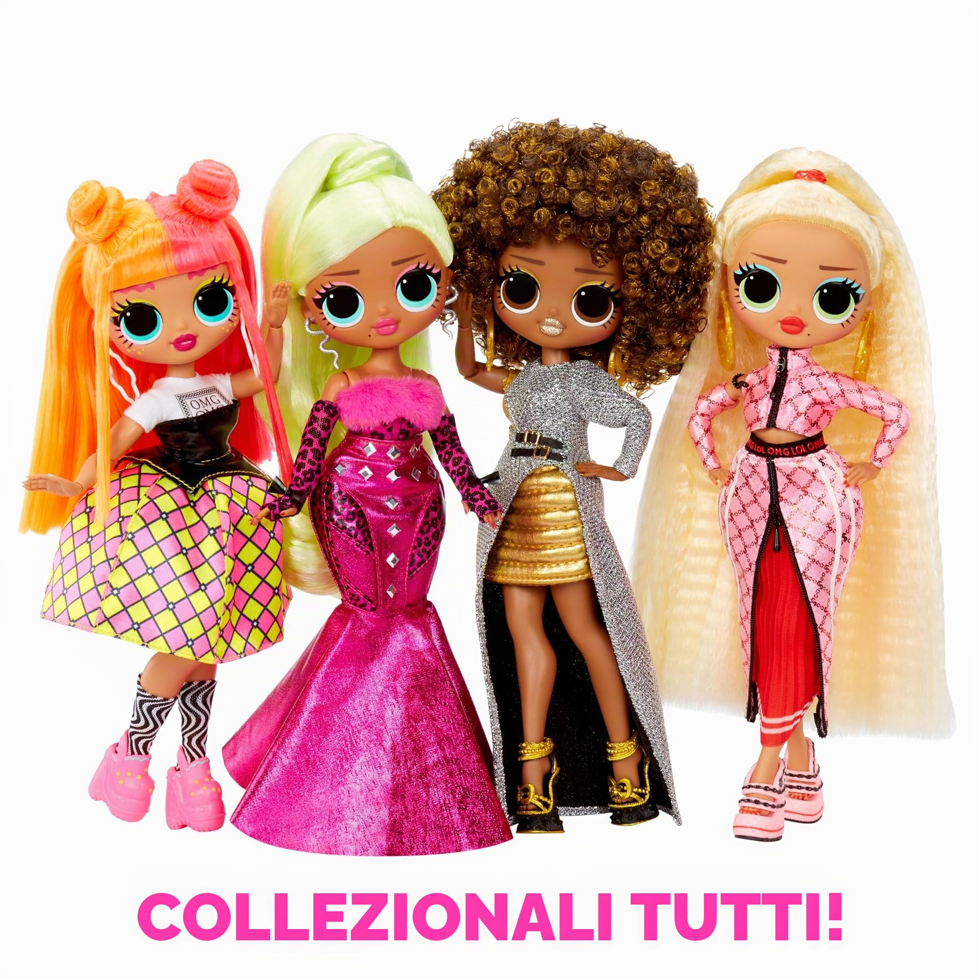 L.O.L. Surprise! Bambola alla moda OMG - Lady Diva - Con molteplici sorprese, tra cui abiti trasformabili e favolosi accessori - Età 4+