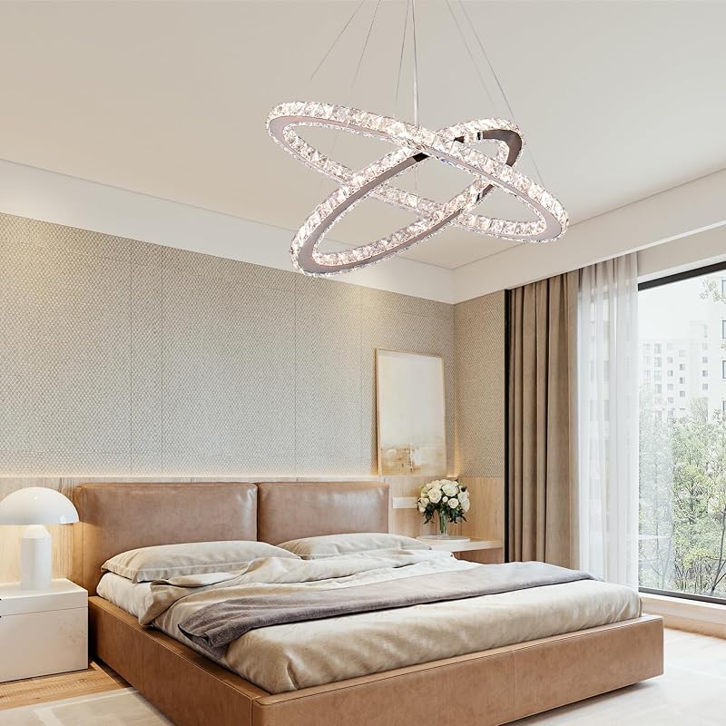 Finktonglan modern LED csillár távirányítóval ovális mennyezeti lámpa 2 gyűrű 3 színű fényerőszabályozható nappali étkező hálószoba