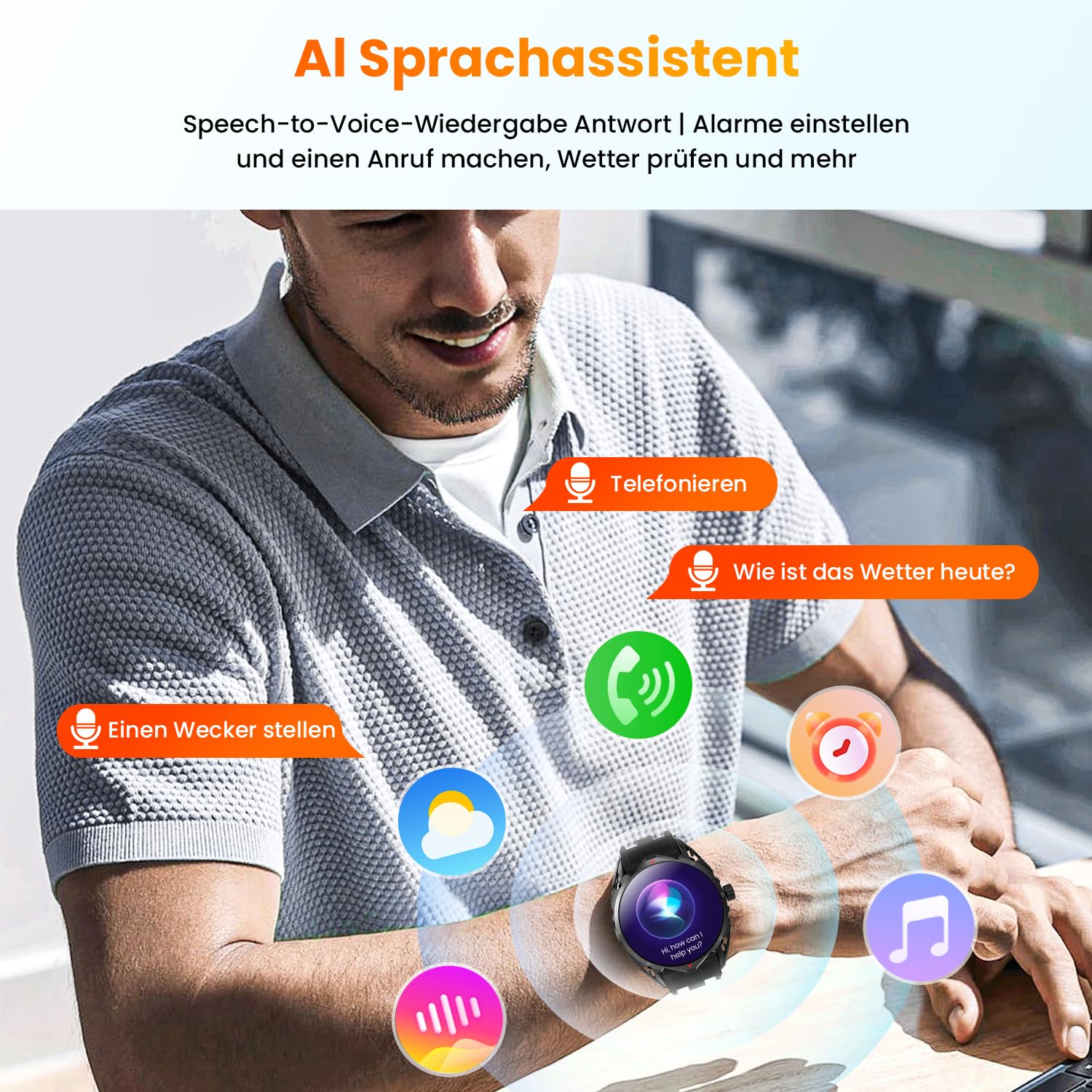 Smartwatch dla mężczyzn, GPS, zegarek sportowy, 1,6" HD AMOLED, 5 ATM, wodoszczelny, metalowy, wojskowy smartwatch, tracker aktywności fizycznej z kompasem, krokomierzem, monitorem snu, pulsometrem