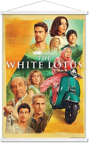 Trends International The White Lotus - Póster de pared de una hoja, 22.37 x 34.00 pulgadas, paquete de impresión premium y colgador blanco