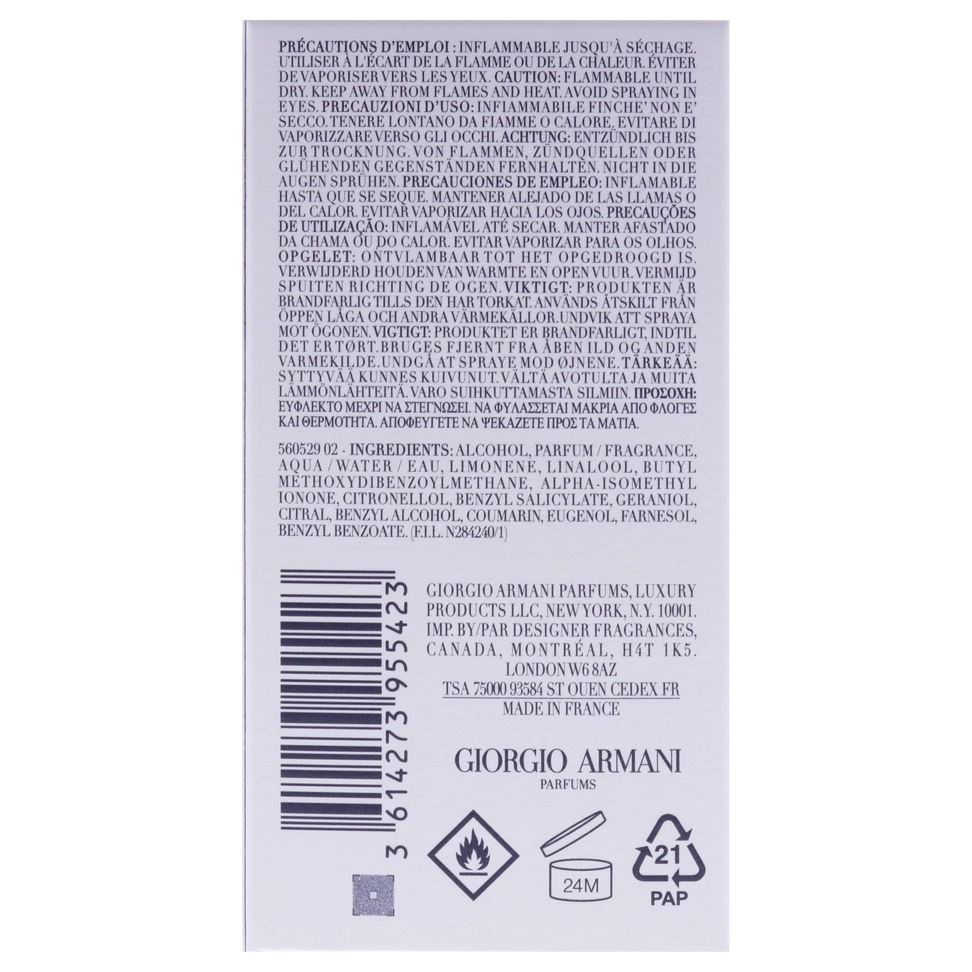 GIORGIO ARMANI Acqua di Gio Pour Homme Eau de Parfum 30 ml