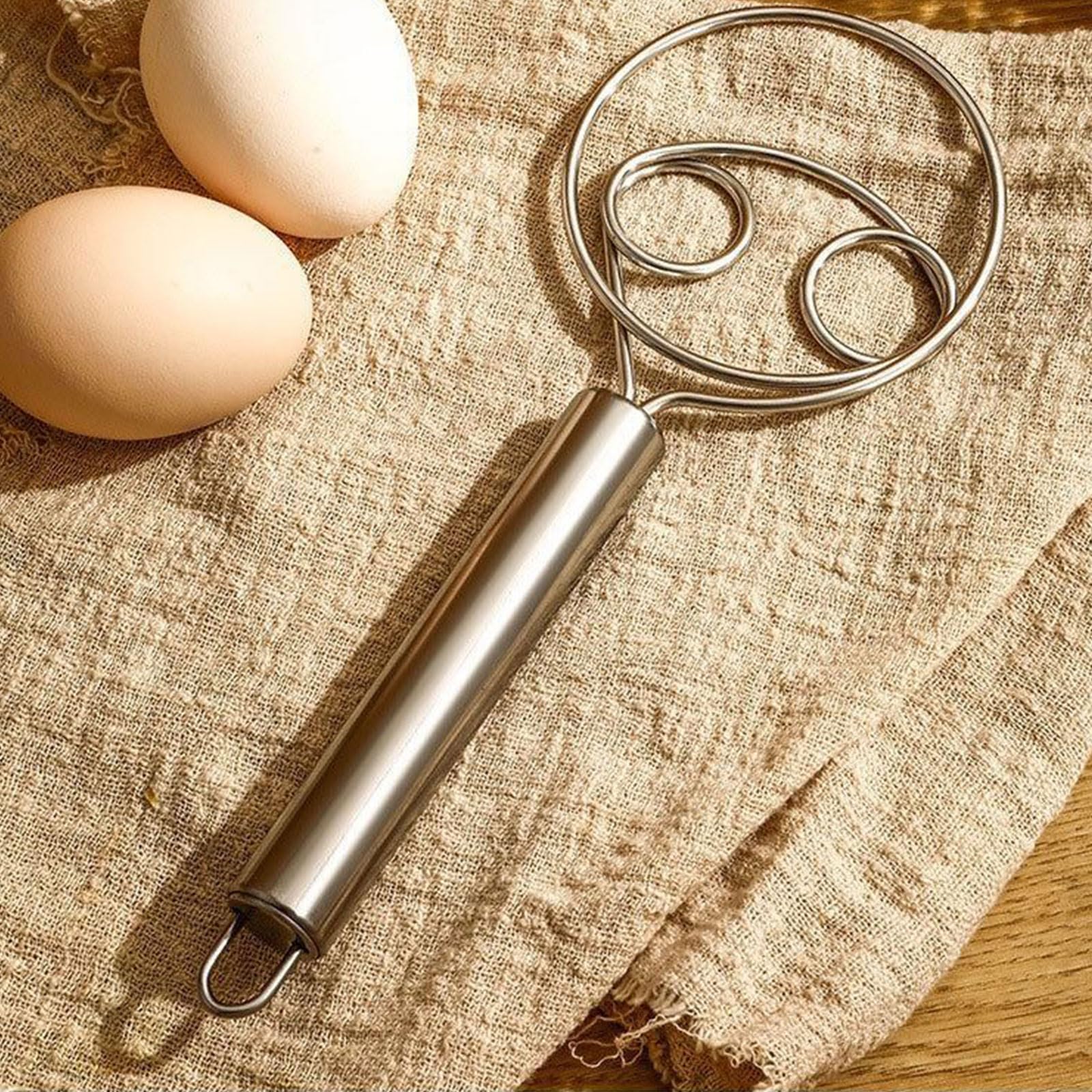 Frusta Per Impasto Danese In Acciaio Inox - 6.5 Pollici, Professionale, Per Pane E Pizza - Foto 14