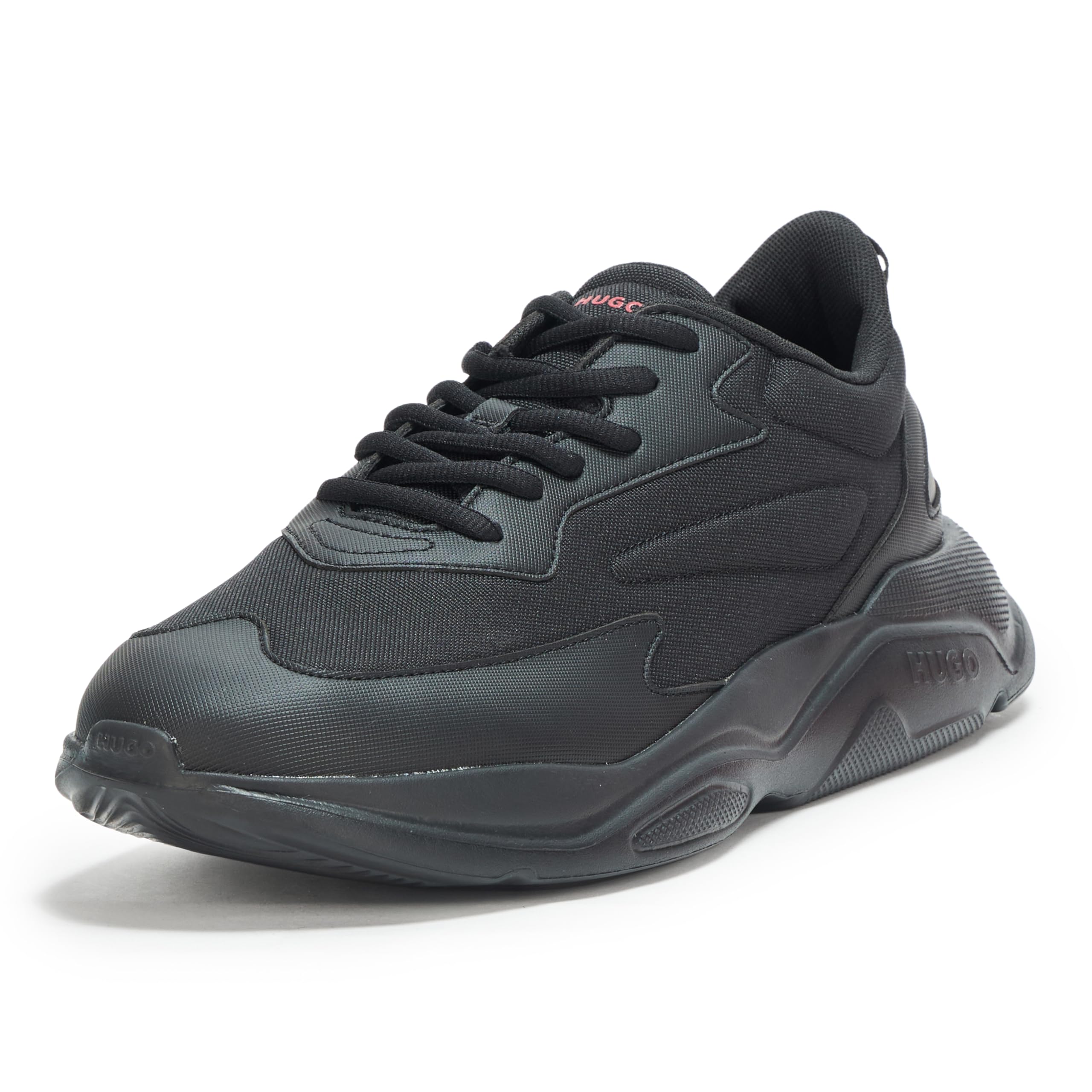 Hugo Men's Running Style Sneakers with Thick Rubber Sole
