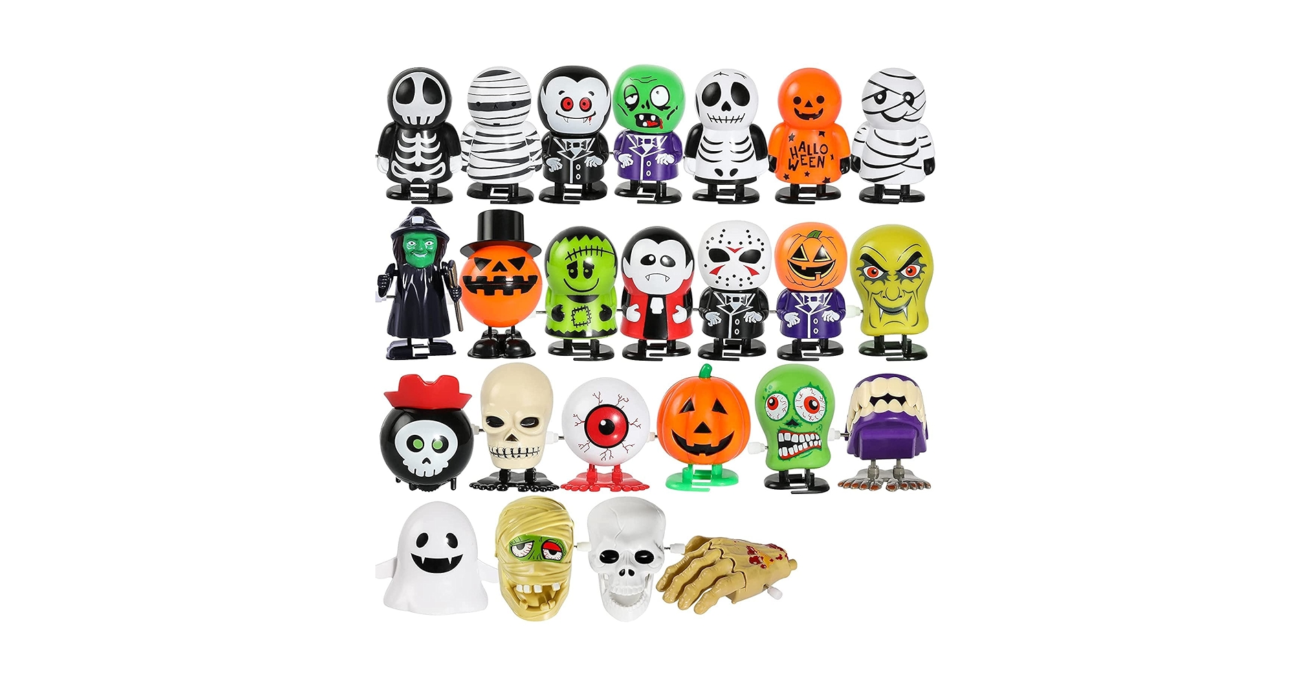 Amazon.co.jp: Homilius ハロウィン ぜんまい おもちゃ 24点