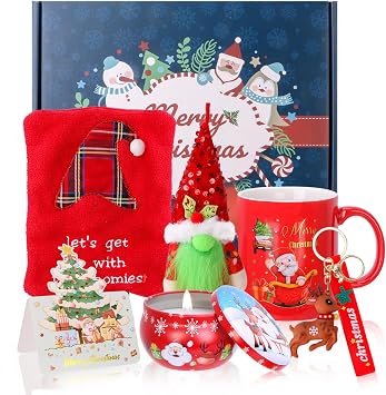 Christmas Gift Sets for Women Men Best Santa Gifts Box for Mom Dad Wife Husband Grandparent Coworker Friend Thanksgiving Xmas Presents Ideas