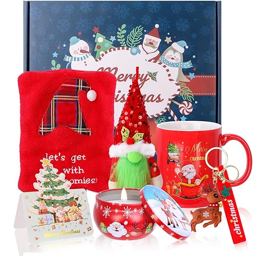 Christmas Gift Sets for Women Men Best Santa Gifts Box for Mom Dad Wife Husband Grandparent Coworker Friend Thanksgiving Xmas Presents Ideas