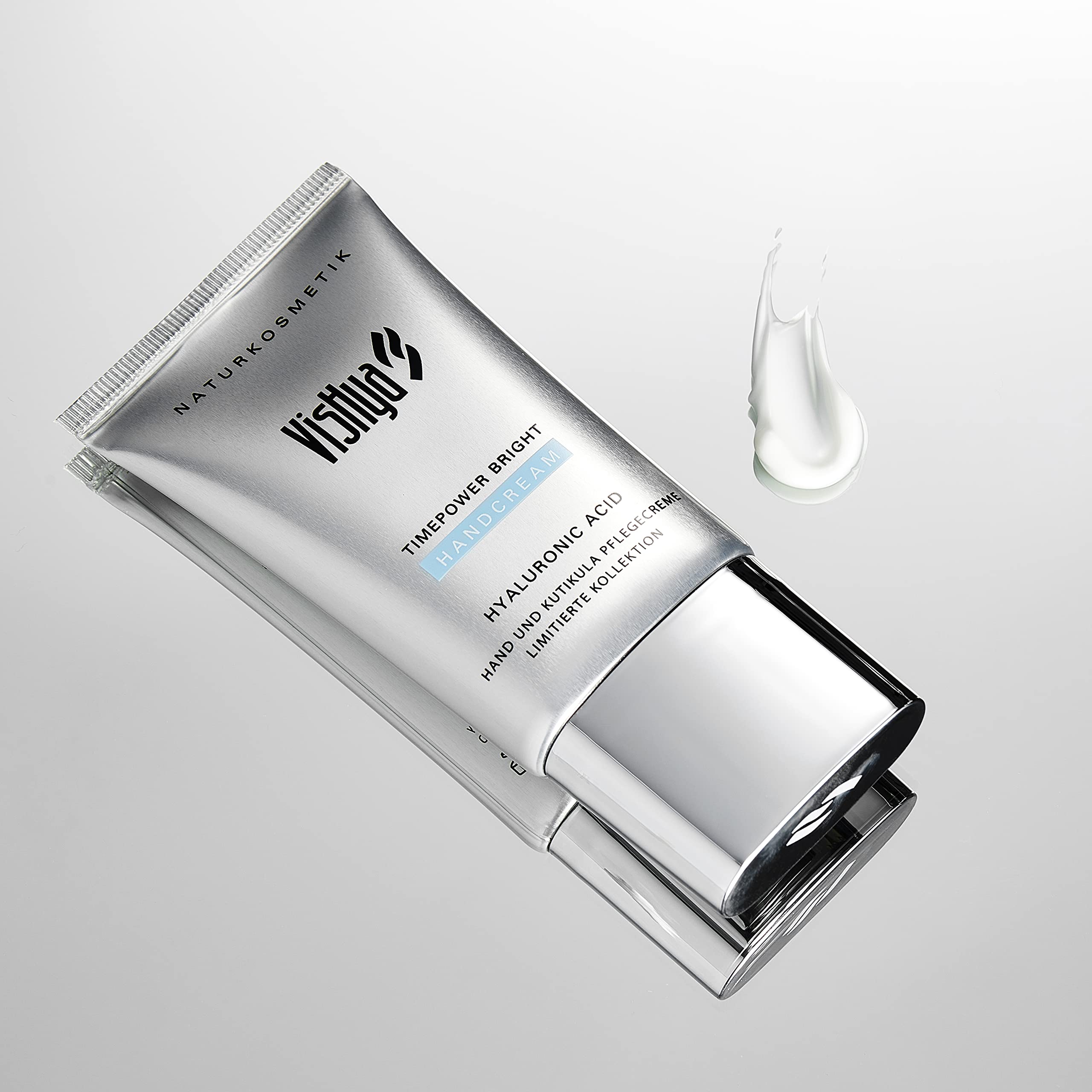 Timepower - Crema per le mani Bright (30 ml), per mani e cuticola, con acido ialuronico, collezione limitata