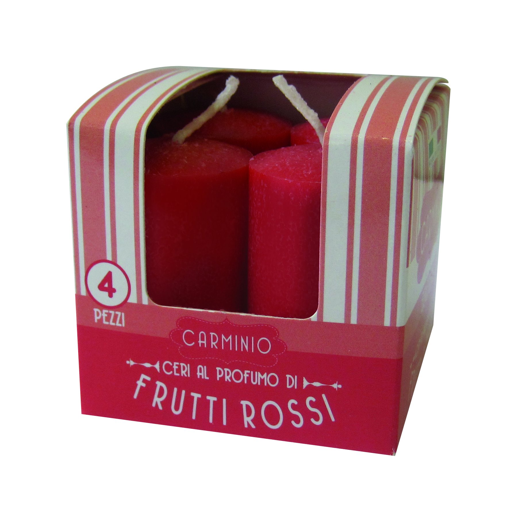 Cereria di Giorgio Melrose ceretti Scented, Wax, Red, 3 X 3 X 5.5 CM, 4 Units