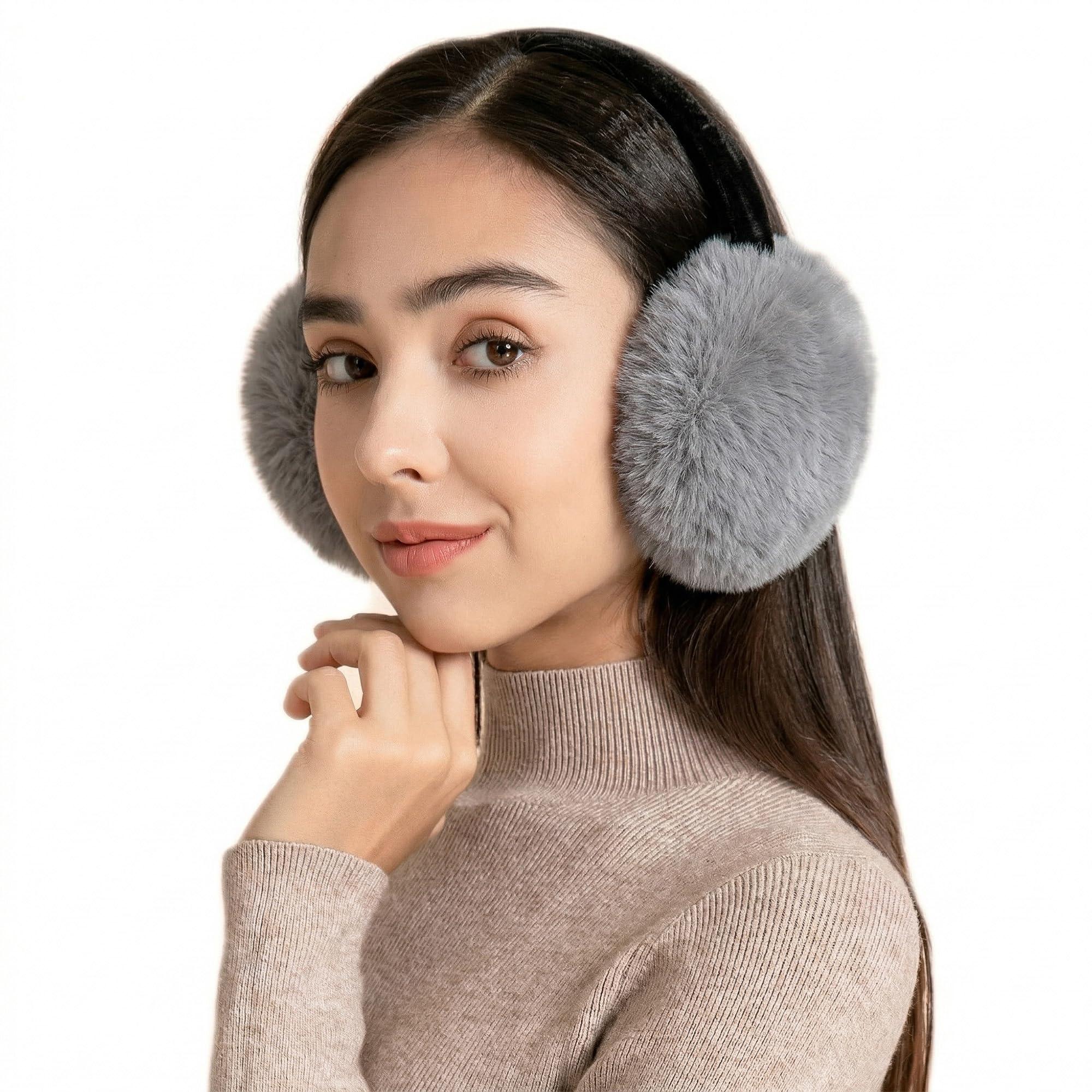 Orejeras de invierno ZLYC ajustables para mujer y niños en talla única
