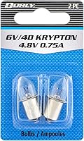 Vista 3 de Dorcy Bombilla de repuesto de 6 voltios/4D-4.8 voltios, base de bayoneta de 0.75 A (41-1663), azul, paquete de 2