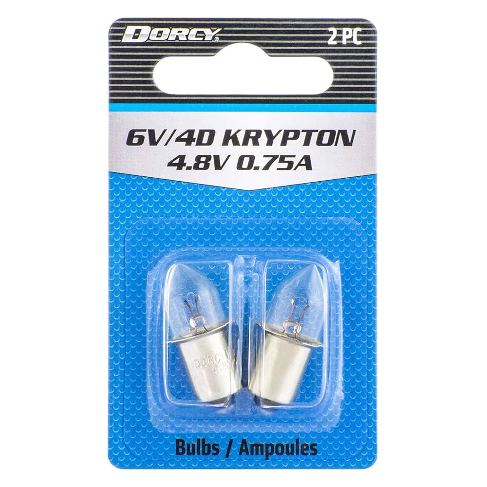 Dorcy 6-Volt/4D-4.8-Volt, 0.75A Bayonet Base Krypton