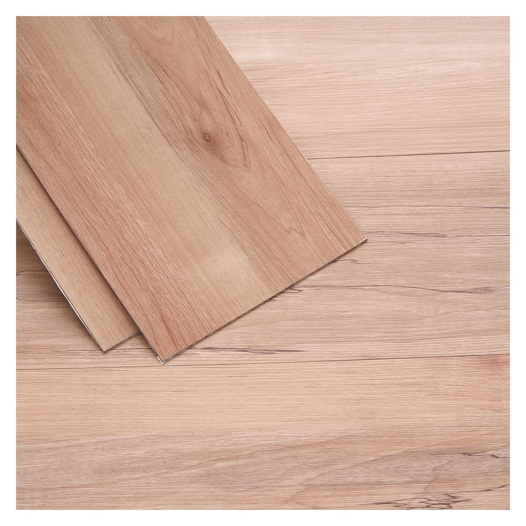 INMOZATA 36pcs Wood Effect Vinyl Flooring Adhesive(Light Natural Oak)