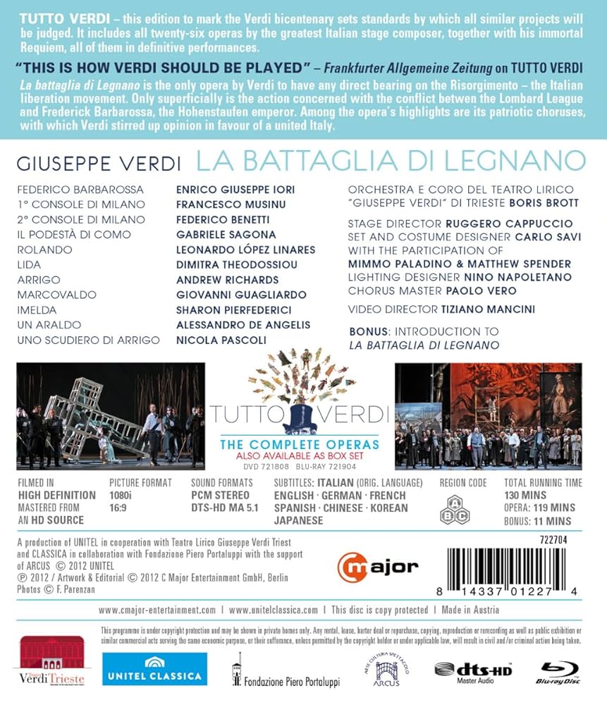 その他 La Battaglia Di Legnano [Blu-ray] [Import] Amazon.com: La Battaglia Di Legnano [Blu-ray] : Enrico