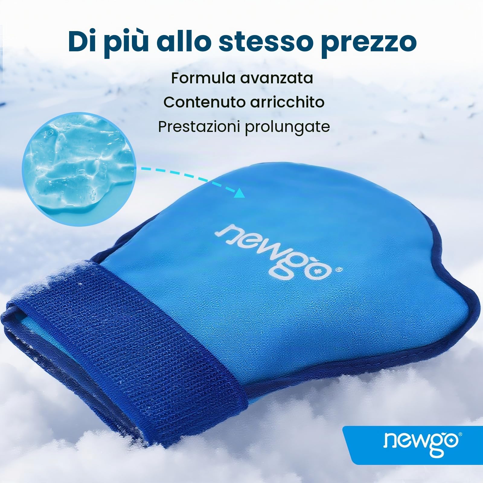 NEWGO Guanti Refrigeranti per Chemioterapia, guanti in gel, cuscinetti refrigeranti freddi e caldi per polso, mani, dita e reumatismi