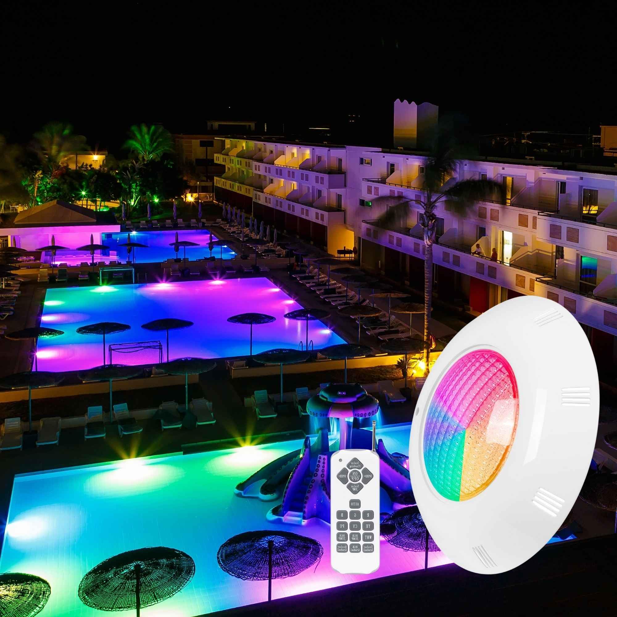 B·LED BARCELONA LED - Foco LED sumergible para piscina - 12V AC - 24W - IP68 - Ø295mm