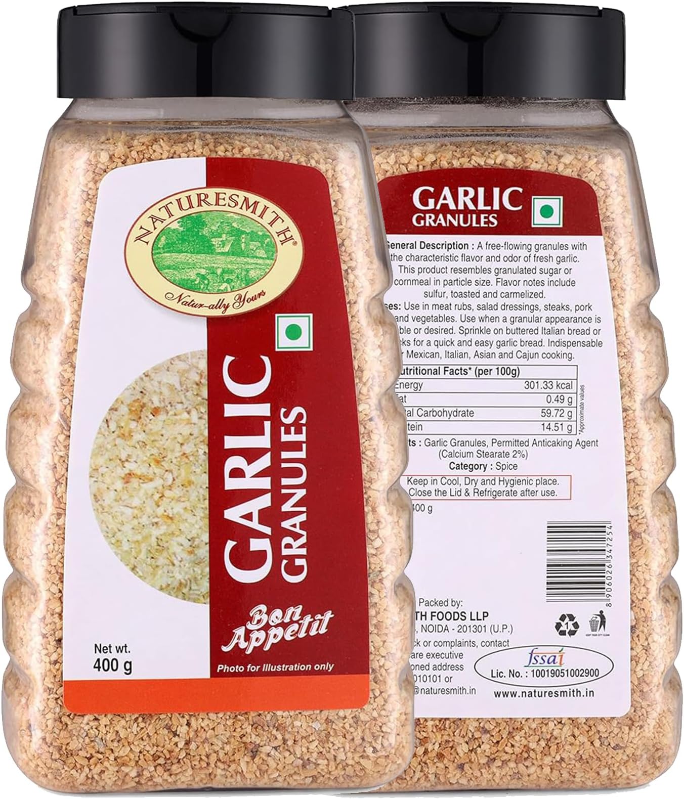GARLIC GRANULES-400 gram || READY TO USE BIG JAR