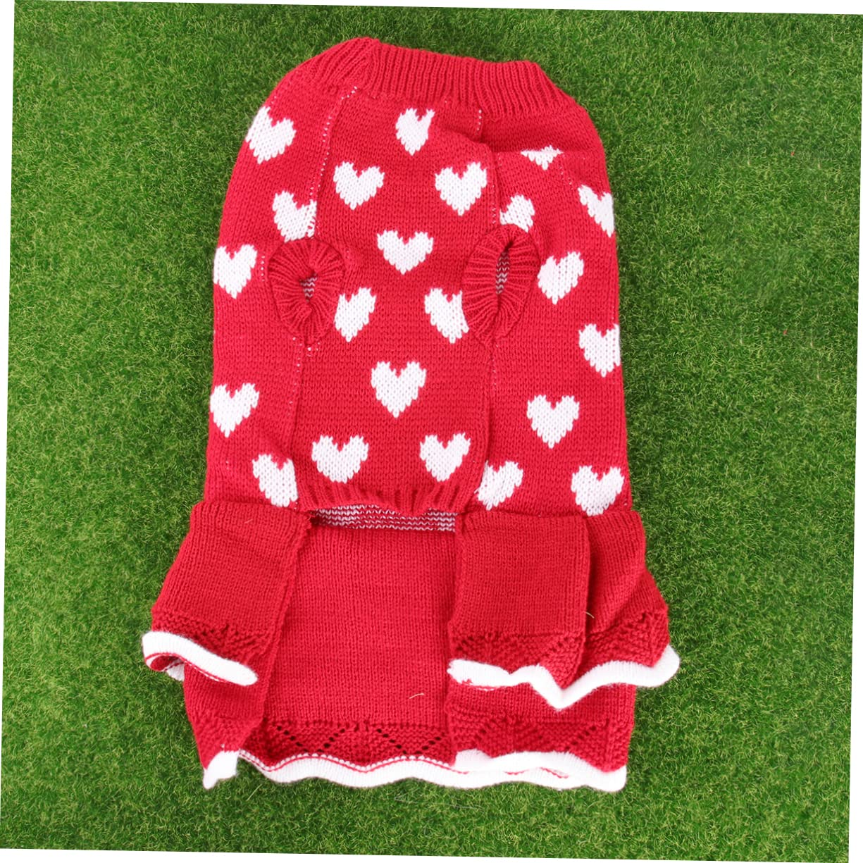 HMJGDHX 3 Pezzi Adorabile Gonna Natalizia per Cani Vestiti per Animali Domestici per Cani Vestito per Cuccioli Abito in Maglia Forniture per Animali Domestici