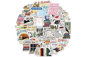 Book(Ish) Funny Book Stickers for Kindle Laptop Adult