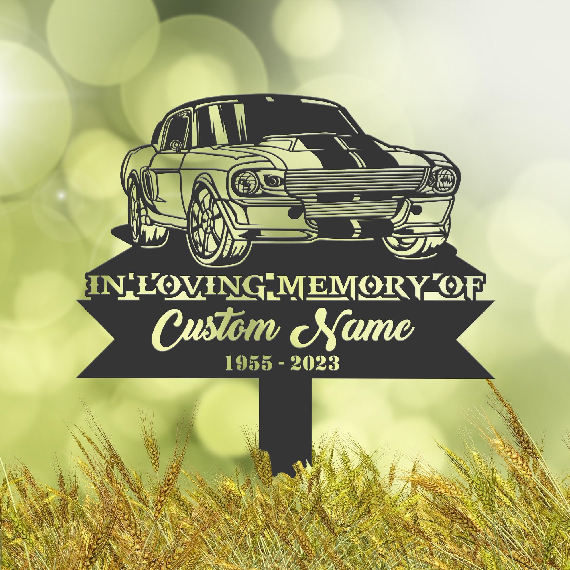 Personalised Racing Car Memorial Stake, Cemetery Marker, Bereavement Gifts, Grave Decorations, Memorial Plaques, Sympathy Sign, Grave Marker, Remembrance Plaque