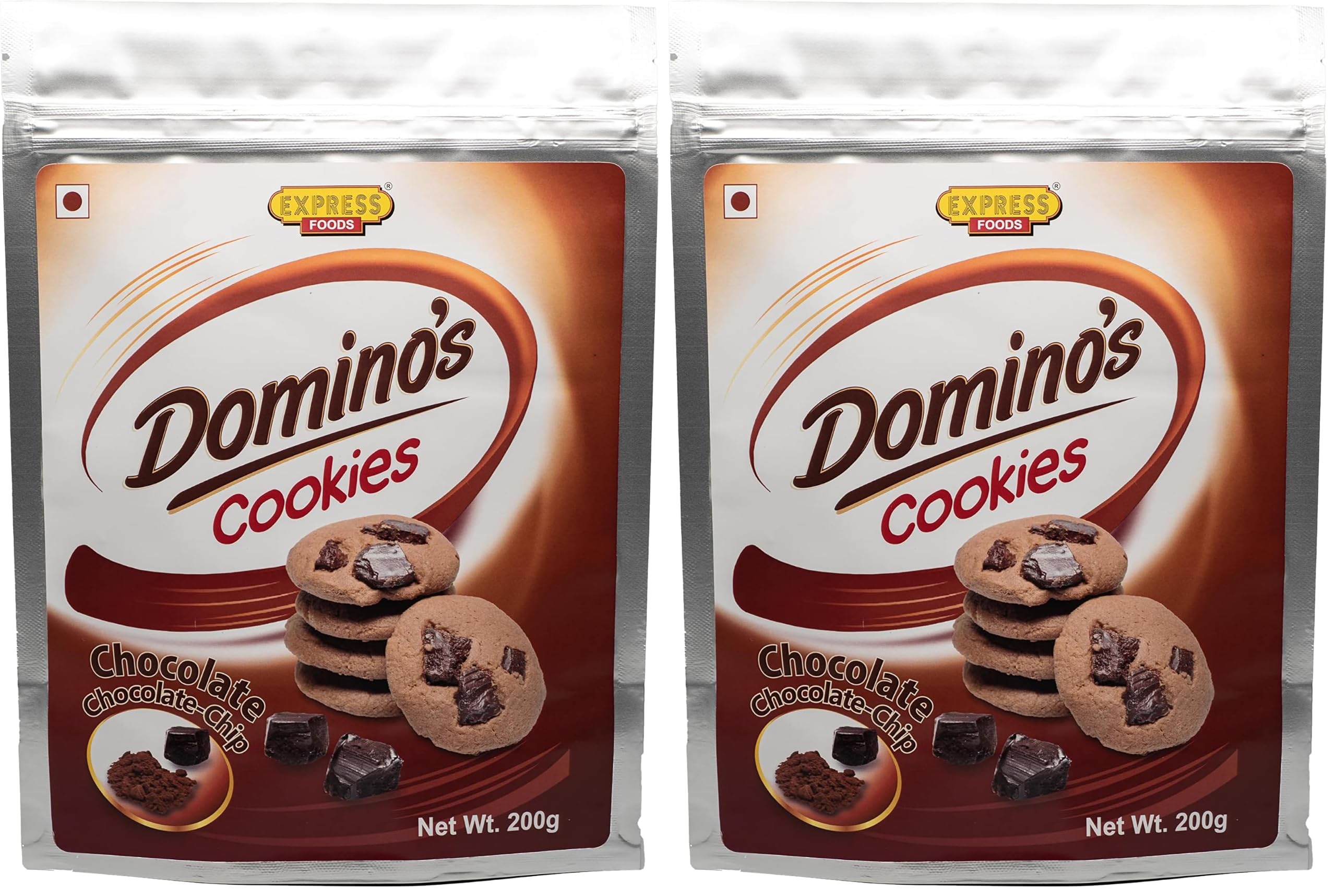 Express Foods Chocolate Choco Chip Dominos Cookies, 200 Gram (Pack of 2)-image-14