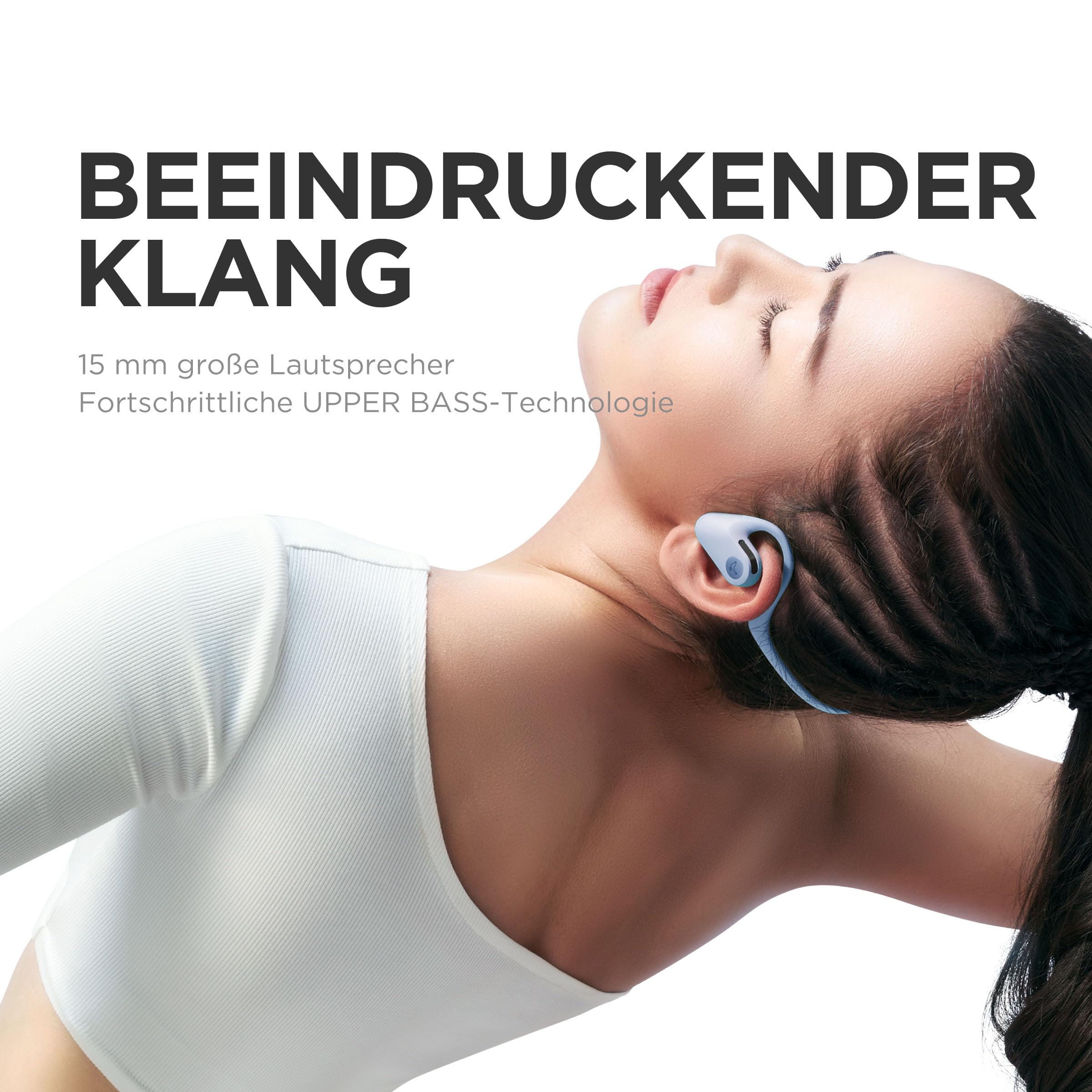 Libratone UP Open-Ear Sportkopfhörer Ultraleicht Bluetooth IP57 - Blau